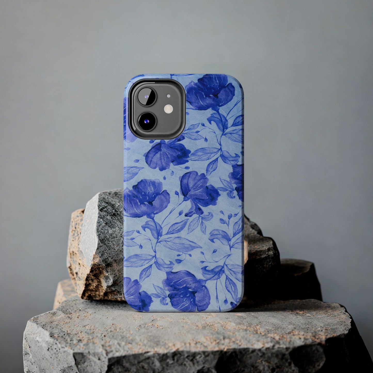 Blue Floral Pattern Phone Case (Apple & Android)