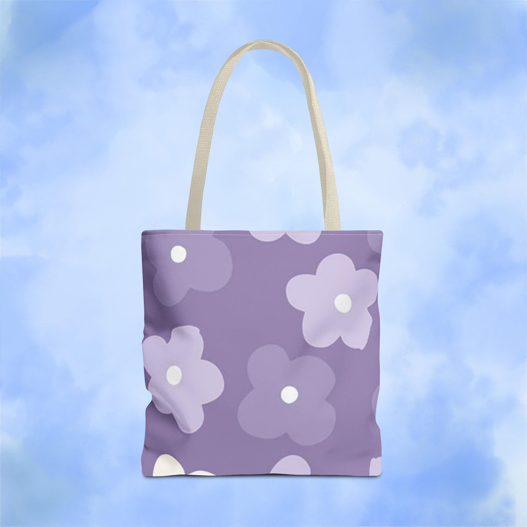 Pretty Purple Flowers Tote Bag