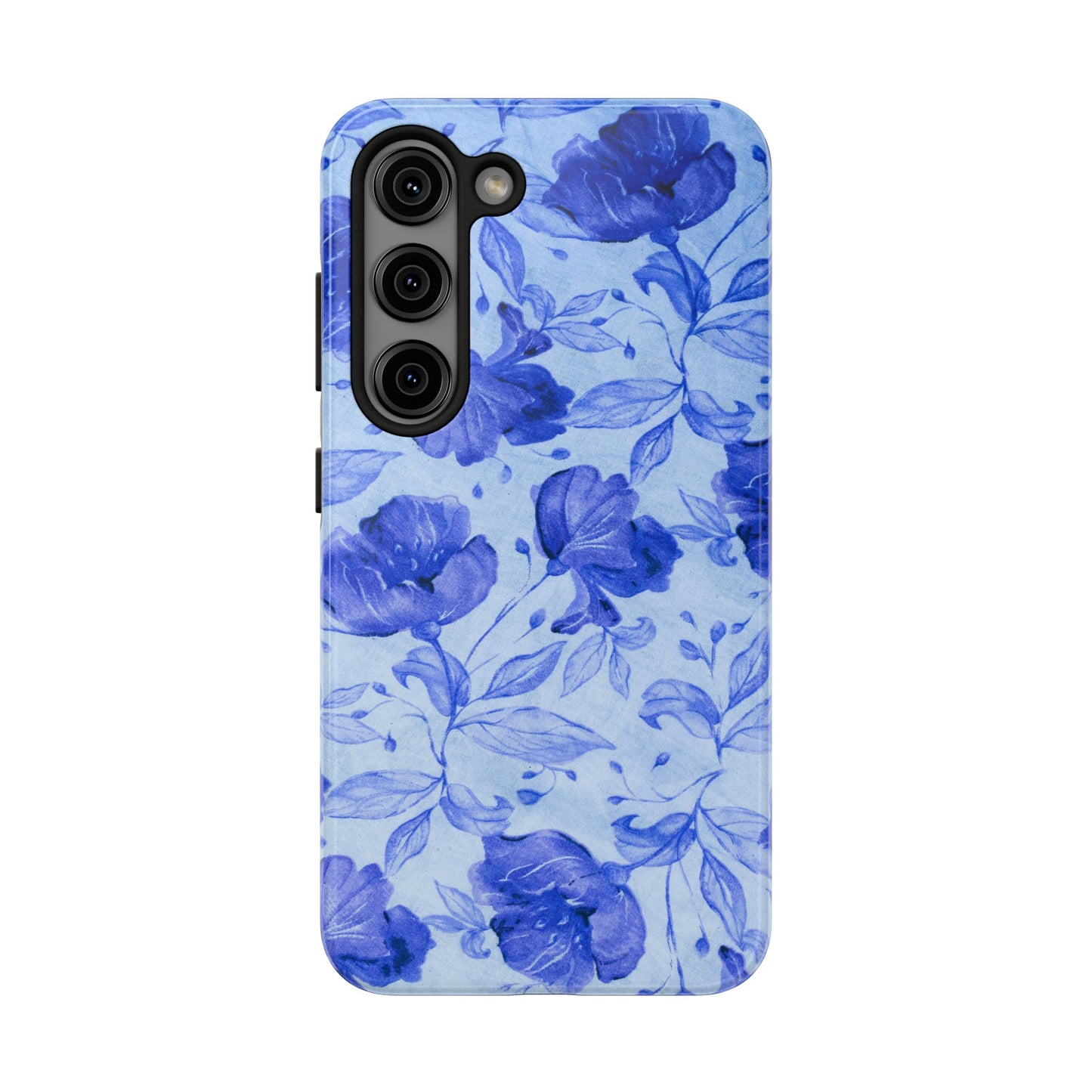Blue Floral Pattern Phone Case (Apple & Android)