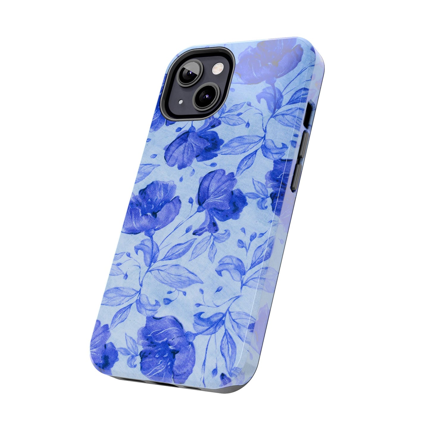 Blue Floral Pattern Phone Case (Apple & Android)
