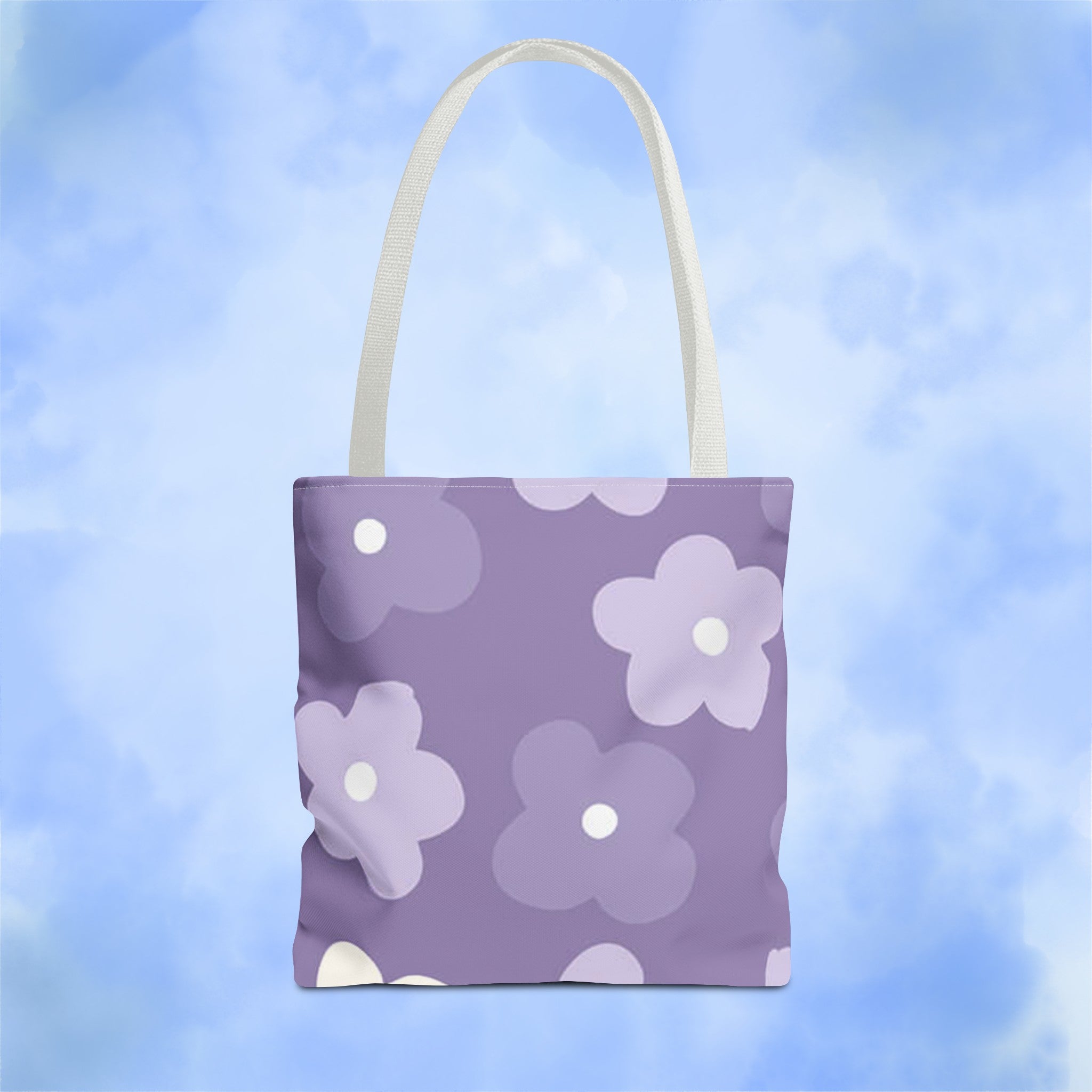 Pretty Purple Flowers Tote Bag