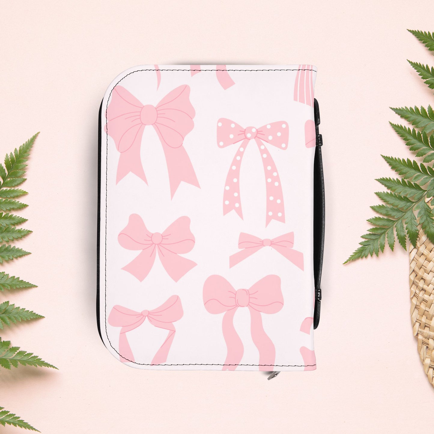 Girly Pink Ribbons Book Cover