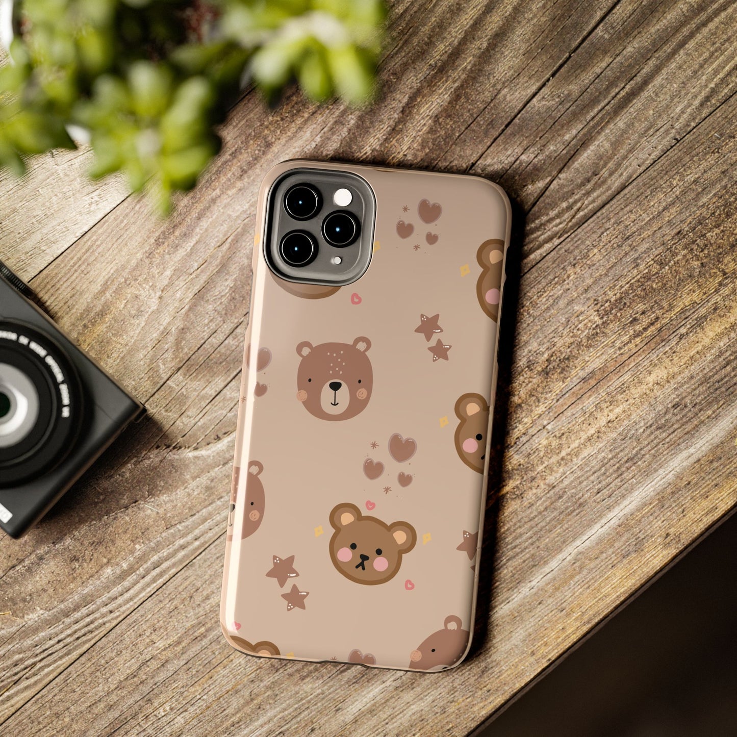 Boho Brown Bear Phone Case (Apple & Android)