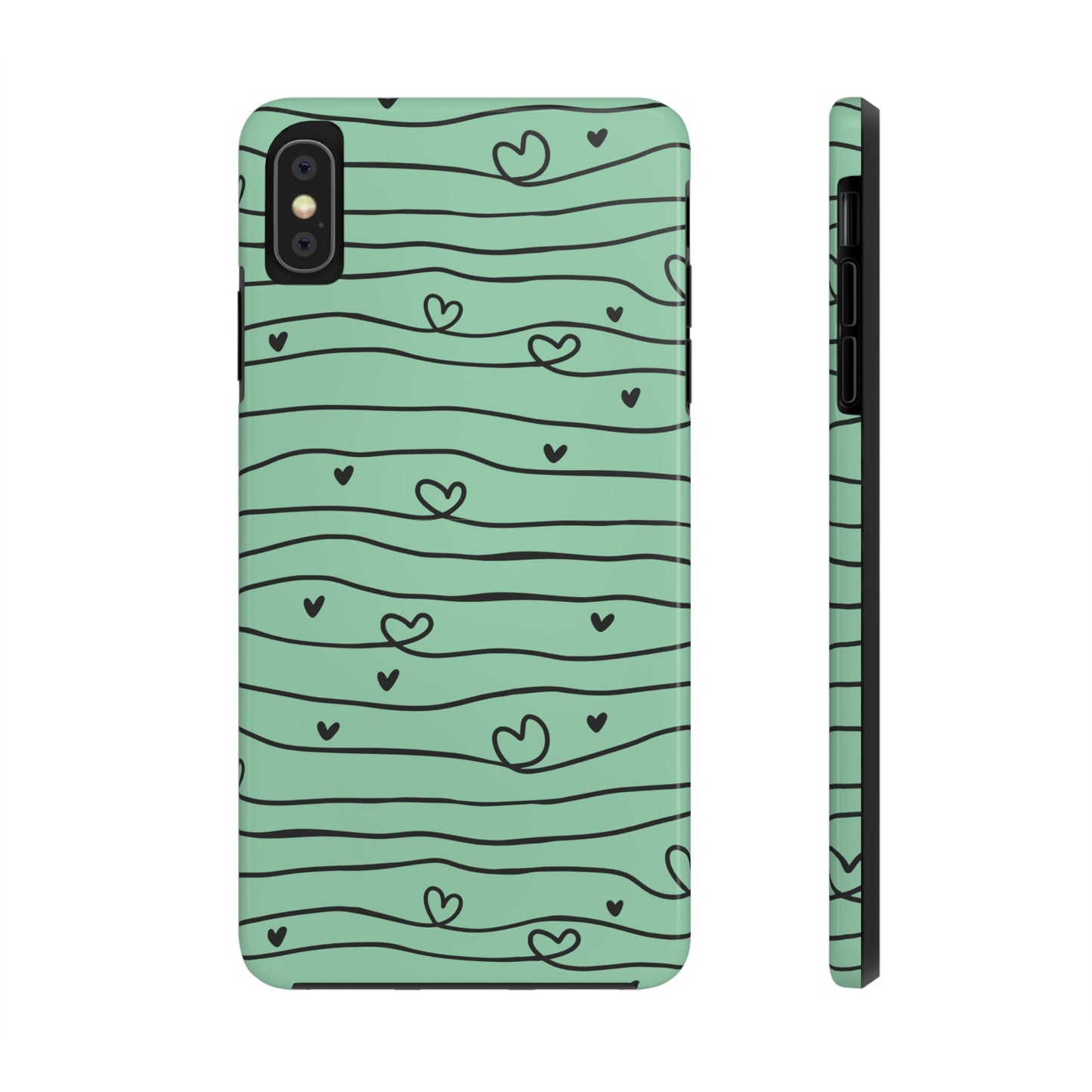 Scribble Love Hearts Phone Case (Apple & Android)
