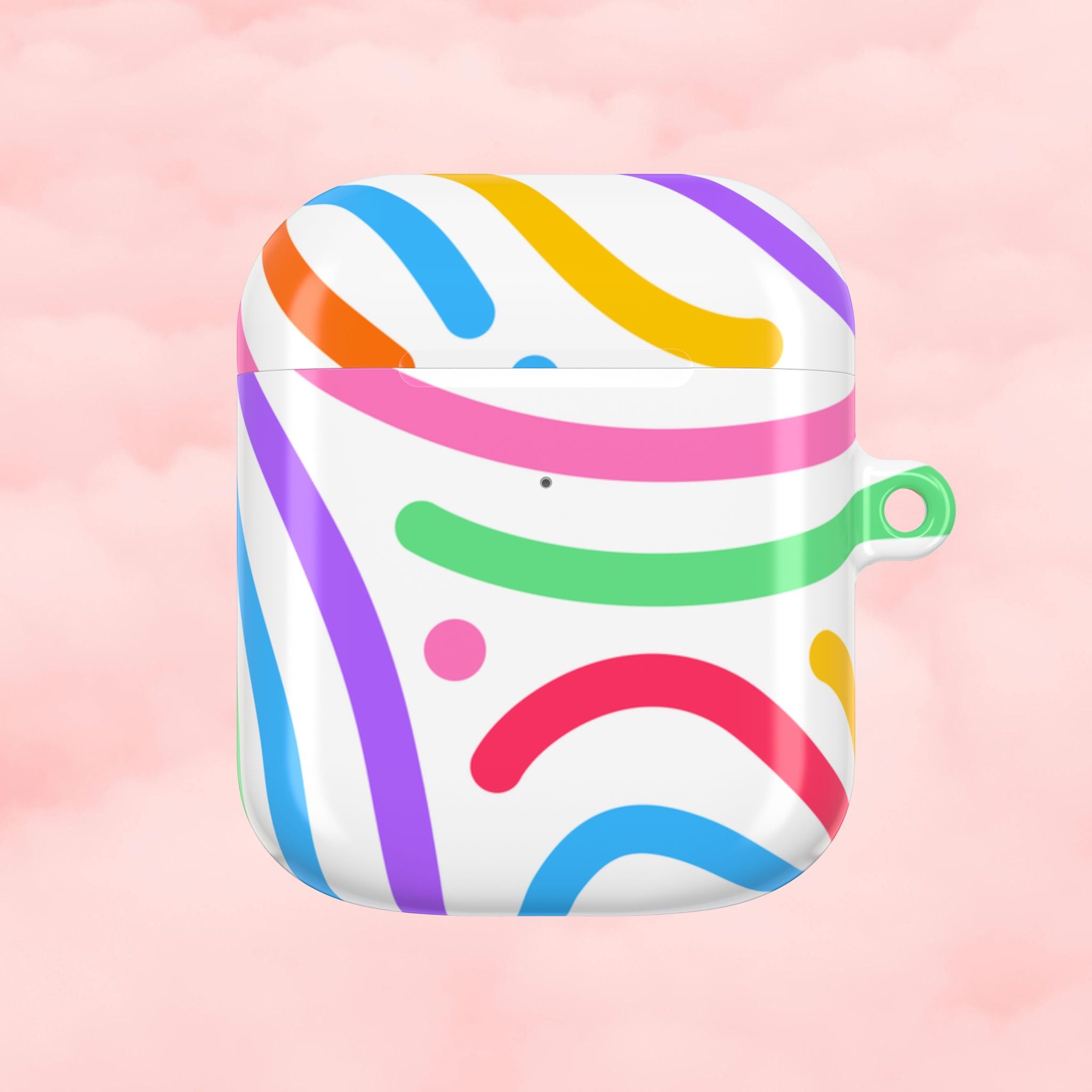 Vibrant Colorful Swirls AirPod Case
