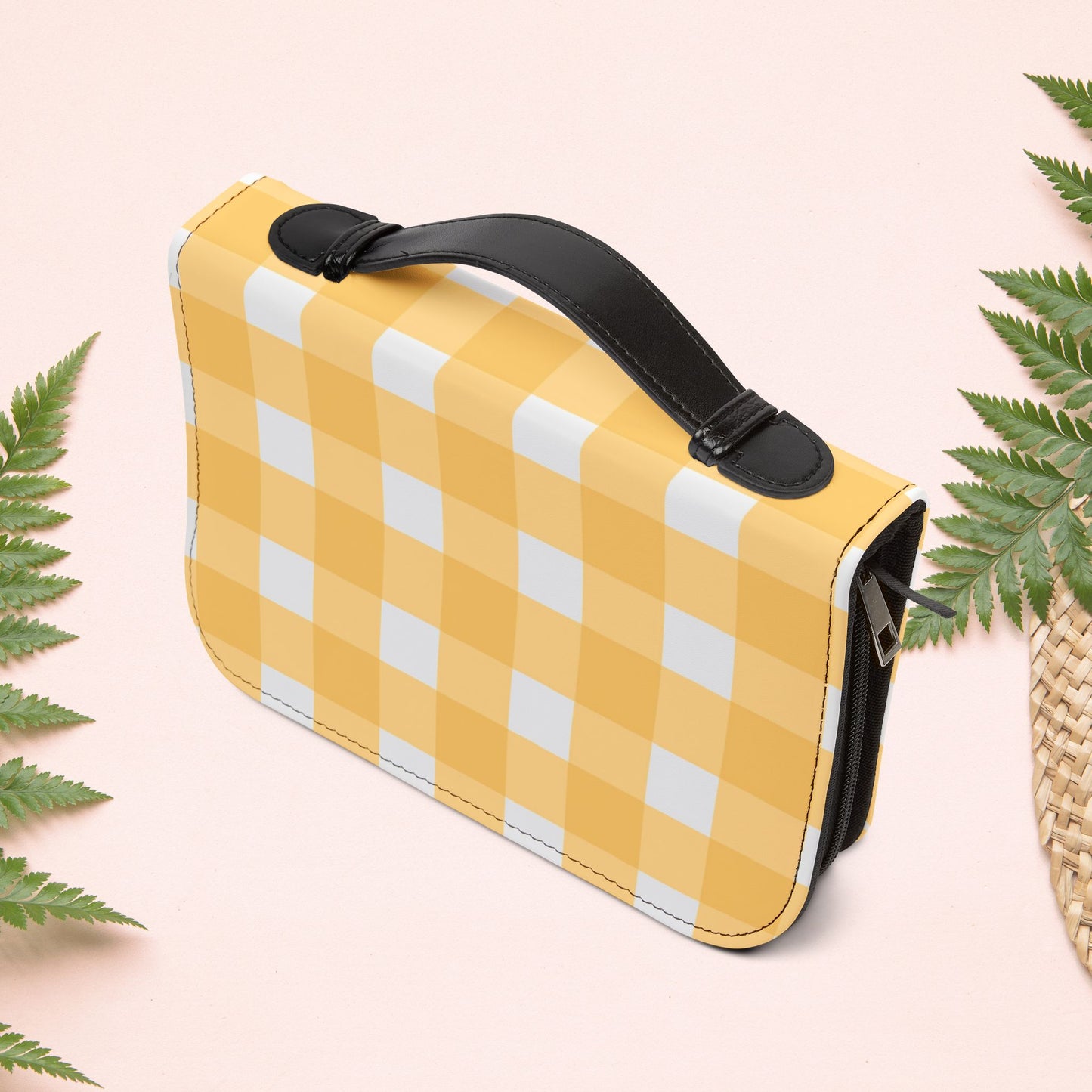 Yellow Sunshine Gingham Book Cover