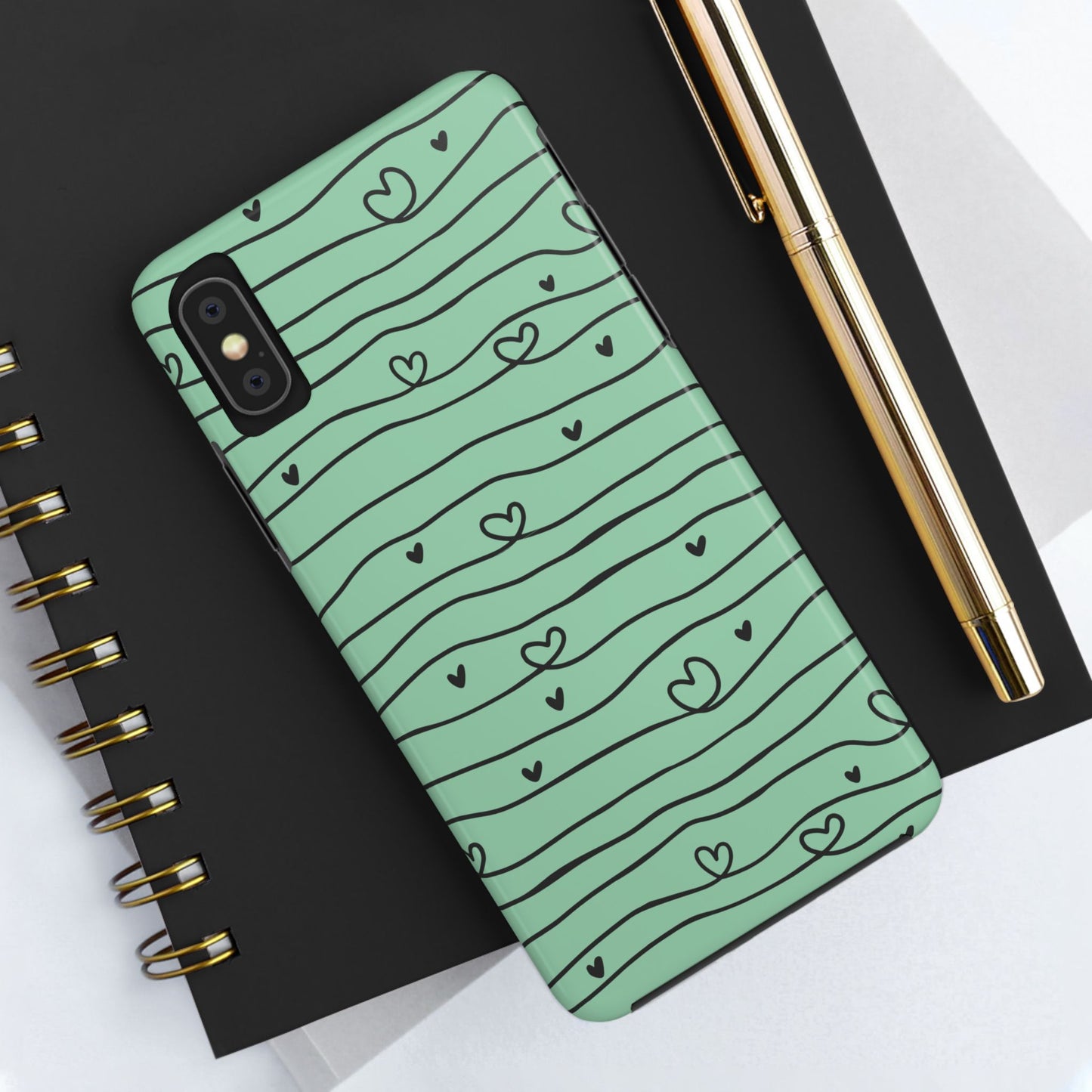 Scribble Love Hearts Phone Case (Apple & Android)