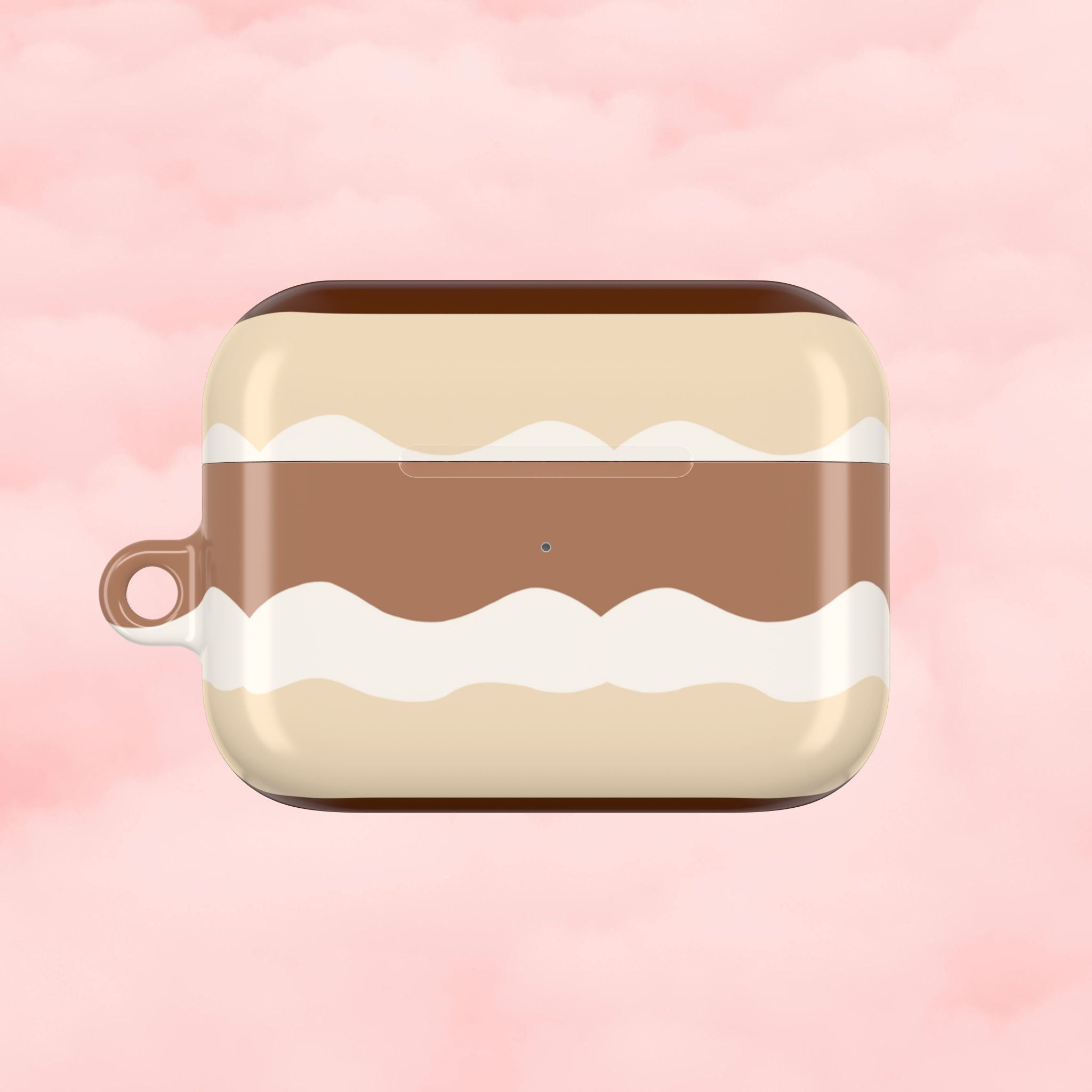 Layered Tiramisu Desert AirPod Case