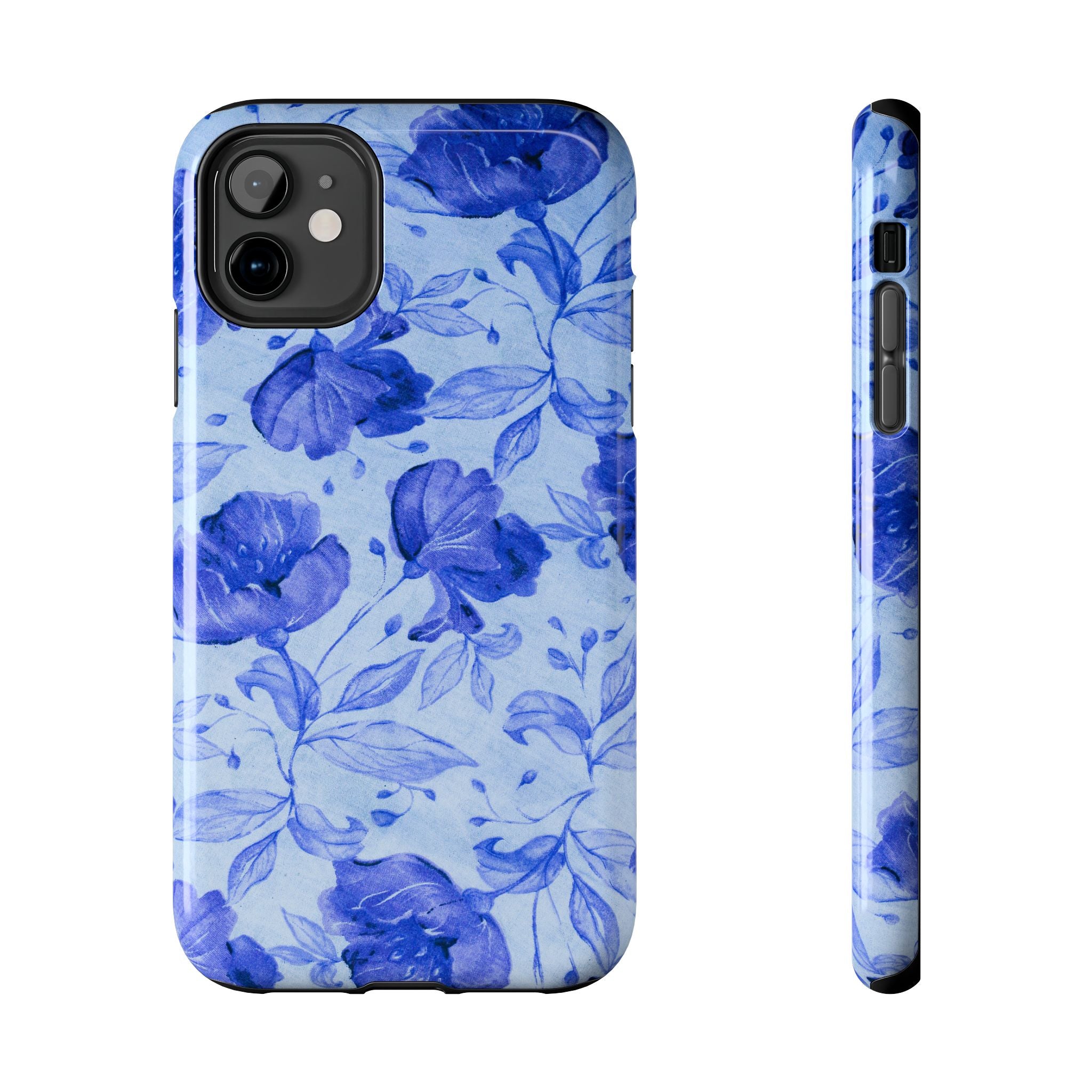 Blue Floral Pattern Phone Case (Apple & Android)