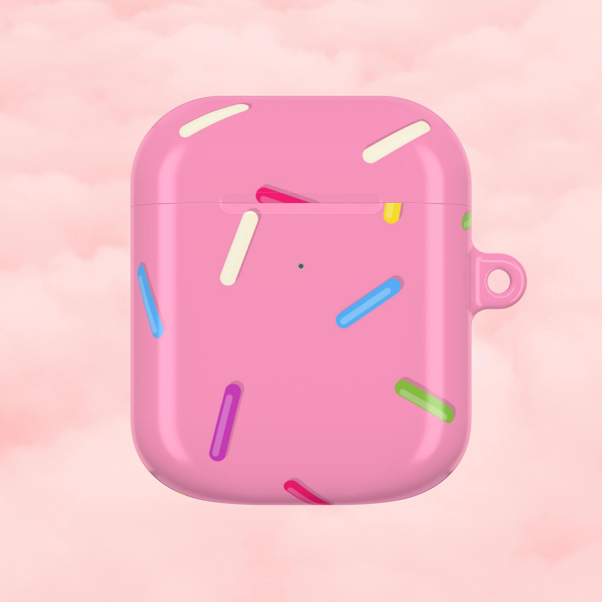 Pink Rainbow Sprinkles AirPod Case