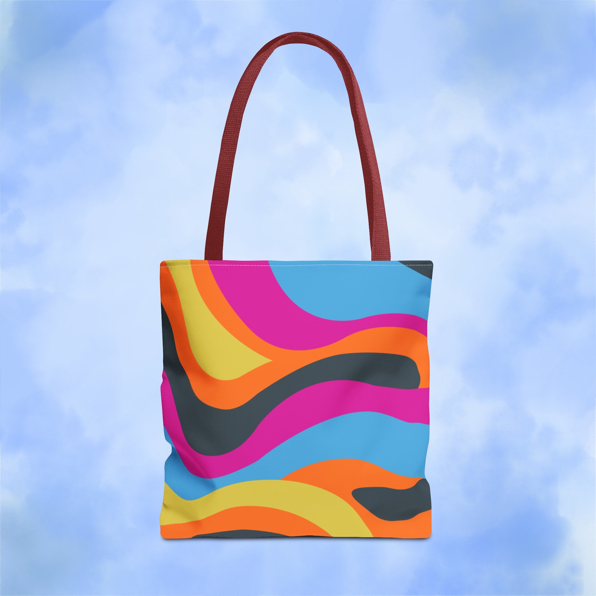 Funky Groove Swirl Tote Bag