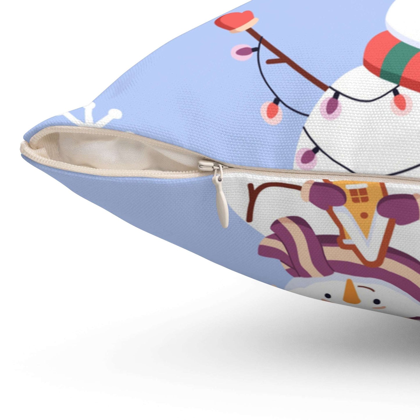 Jolly Snowman Square Pillow