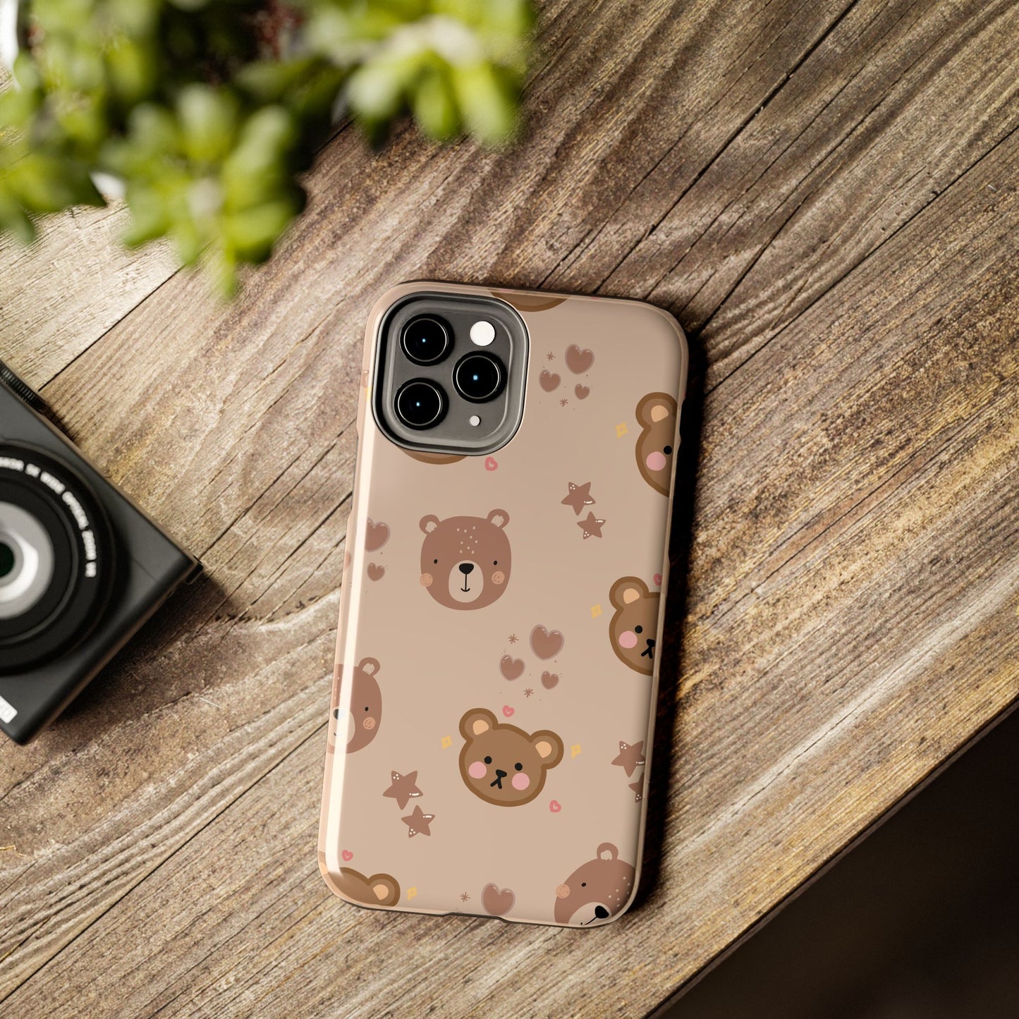 Boho Brown Bear Phone Case (Apple & Android)