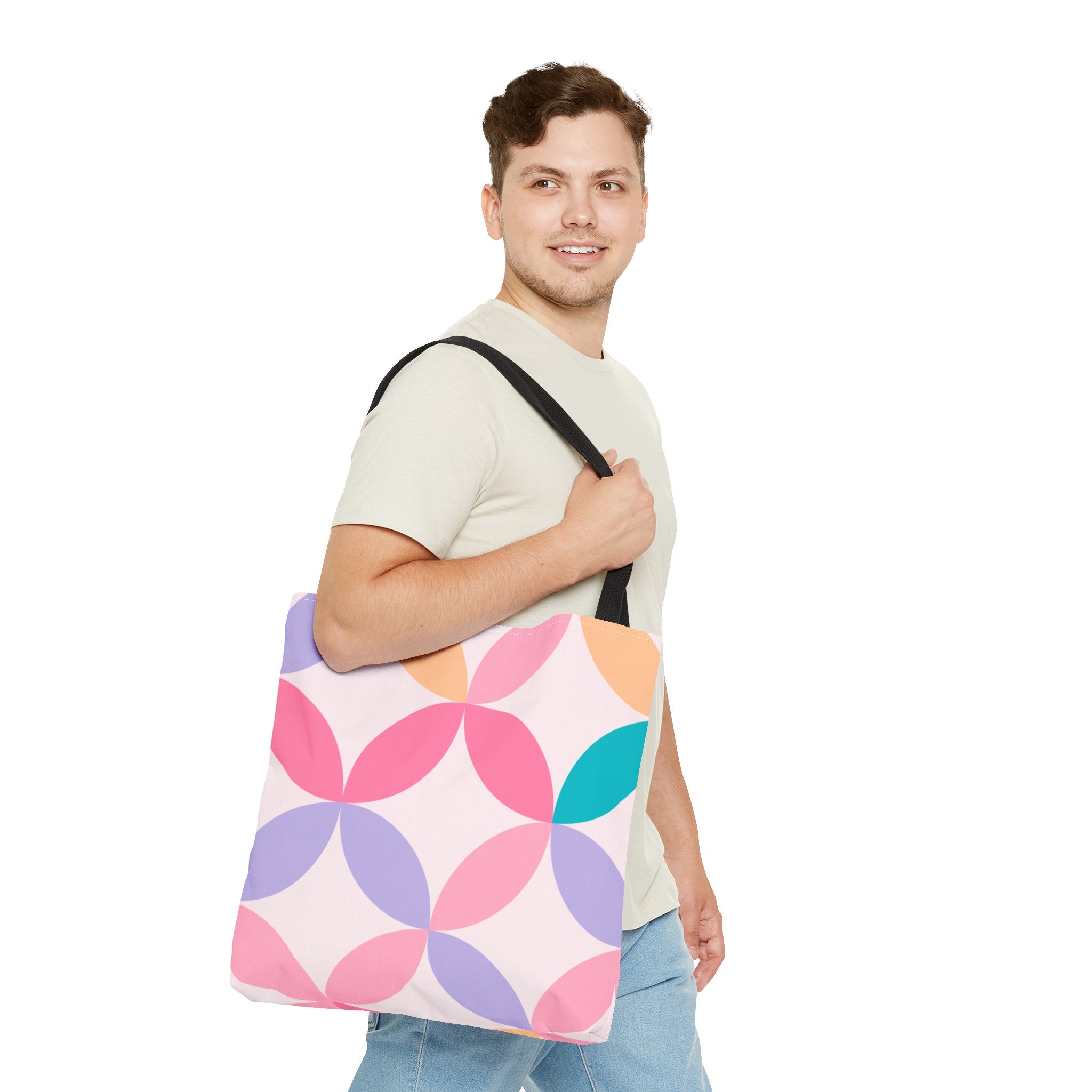 Pastel Geometric Tote Bag