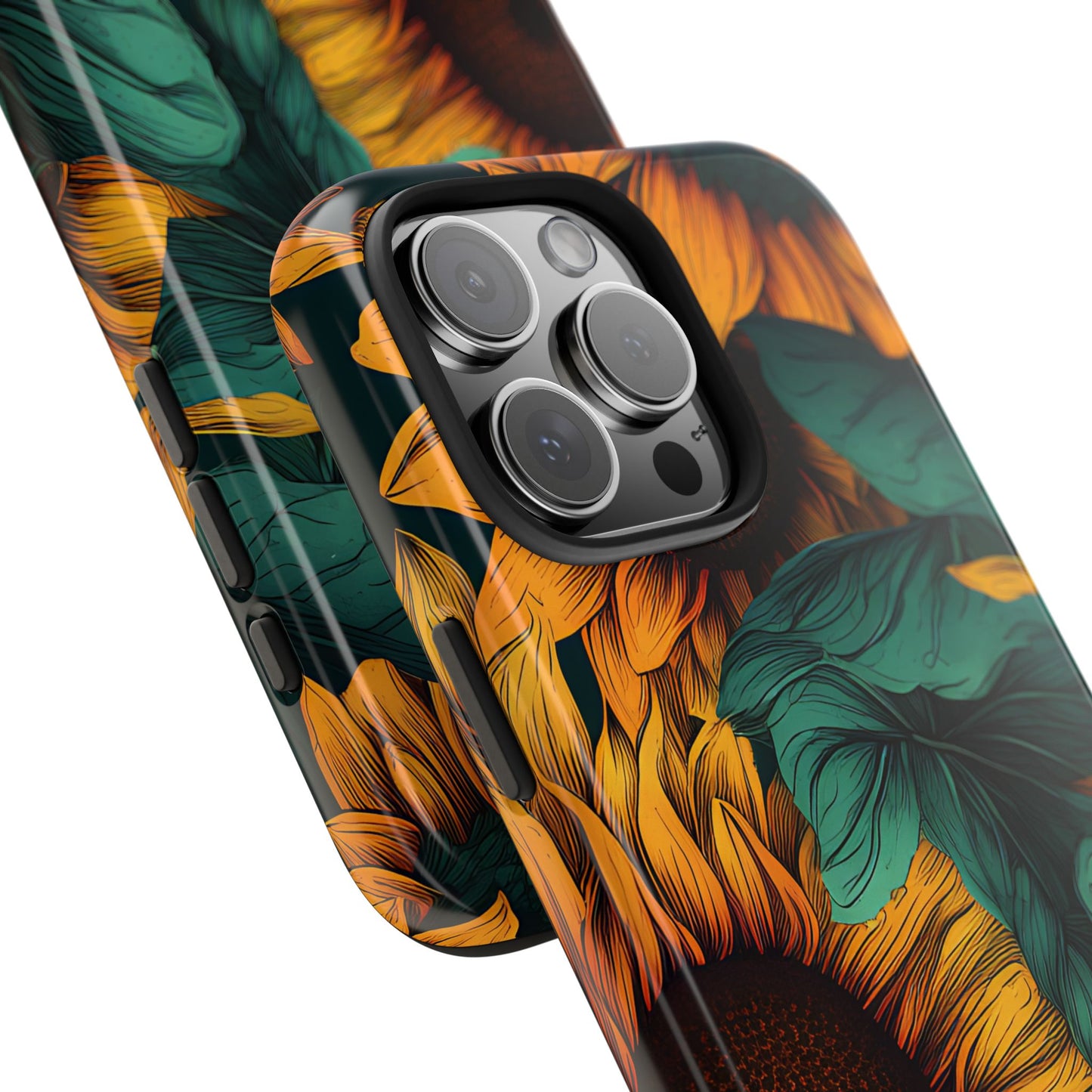 Dark Sunflower Phone Case (Apple & Android)