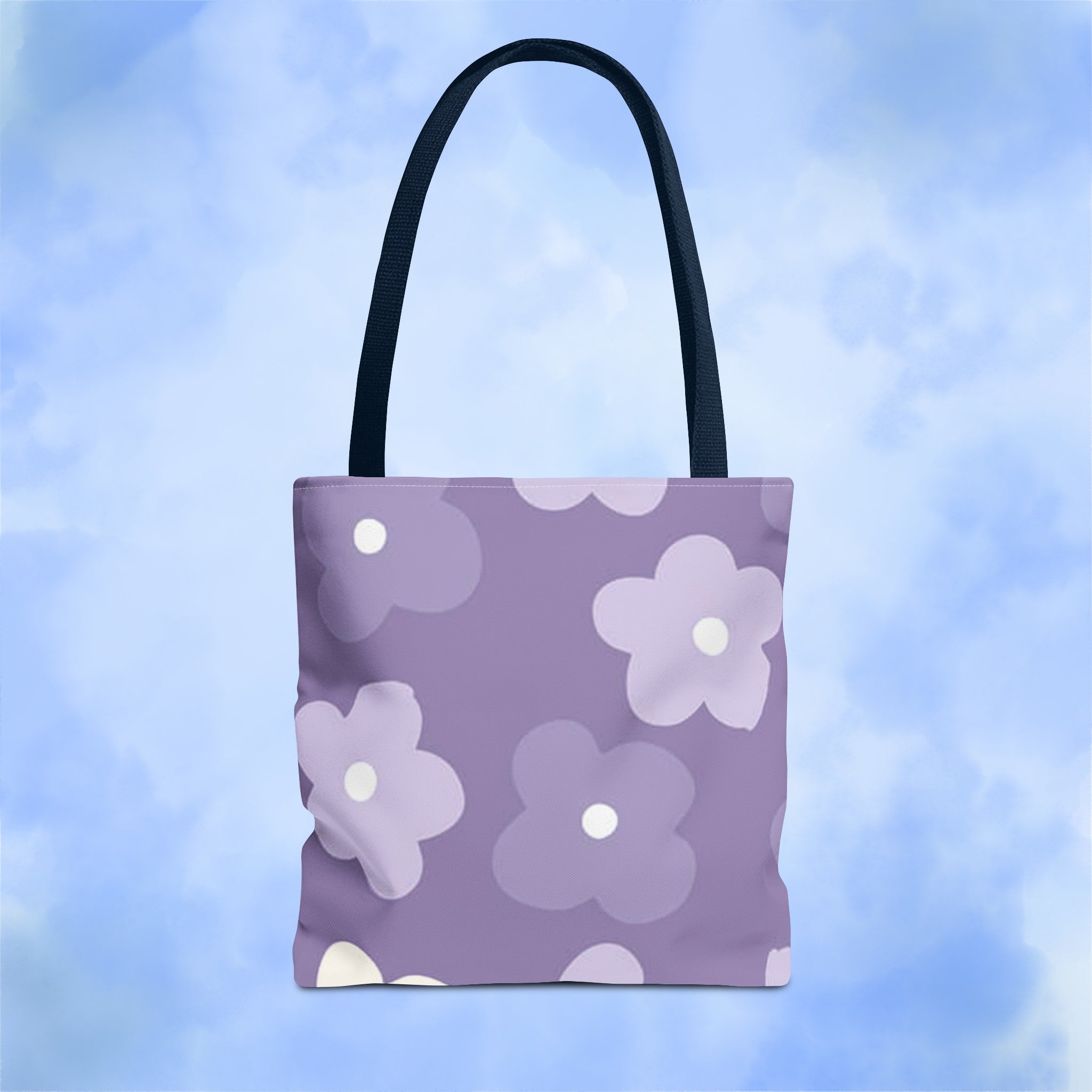 Pretty Purple Flowers Tote Bag