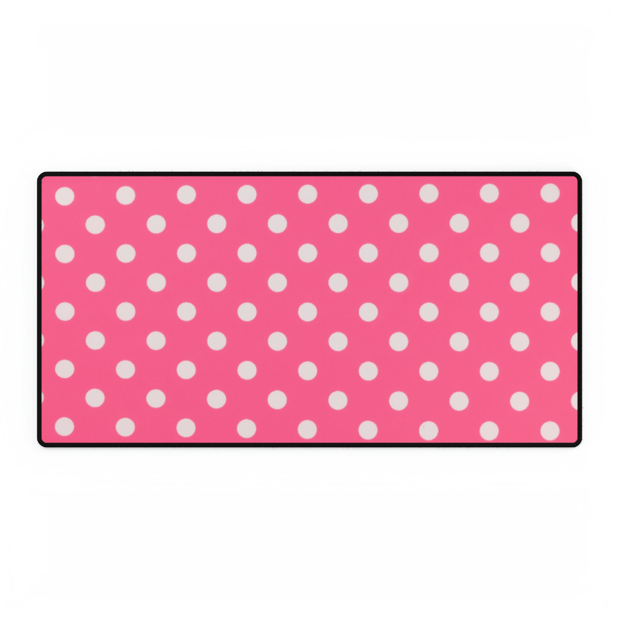 Pink Polks Dot Desk Mat