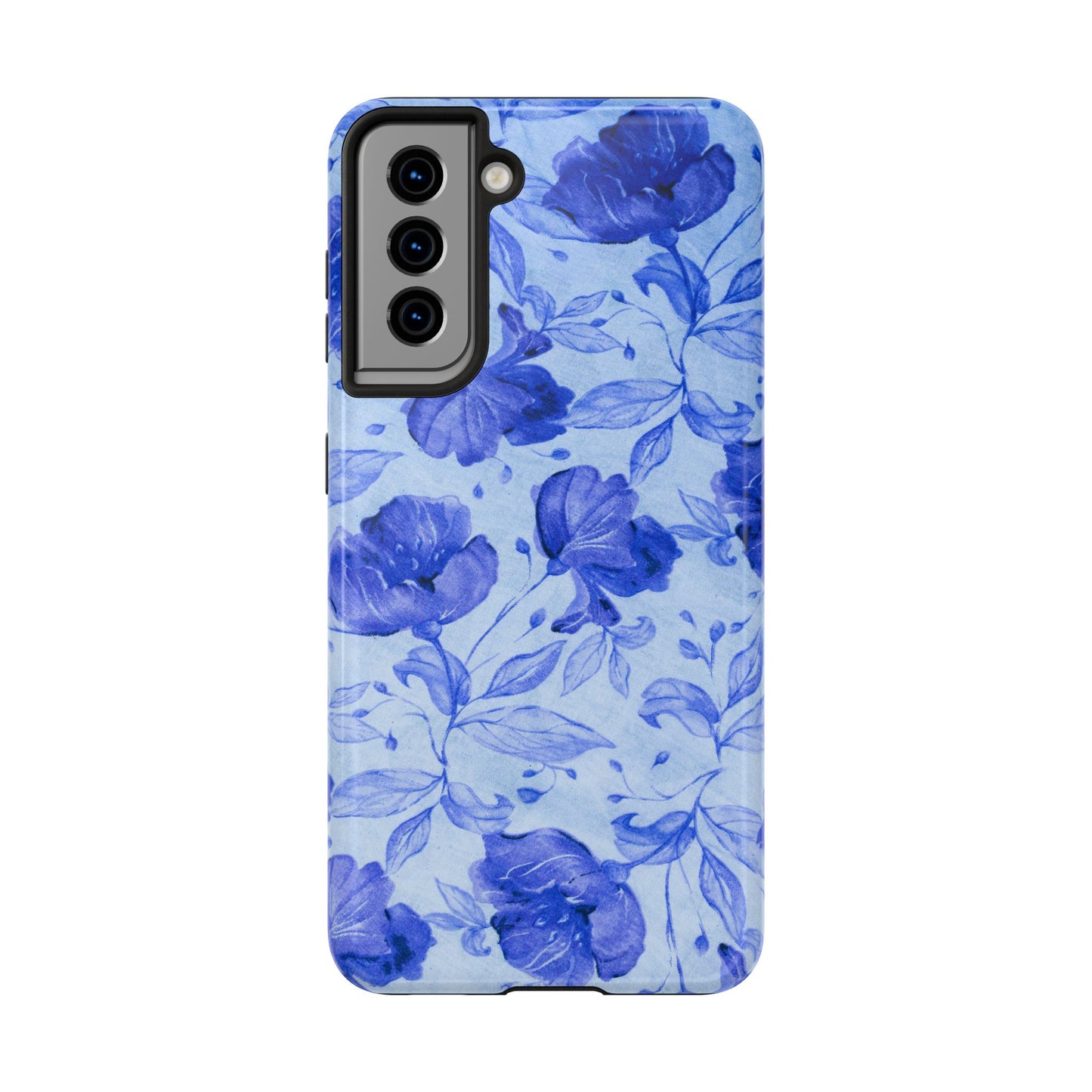 Blue Floral Pattern Phone Case (Apple & Android)