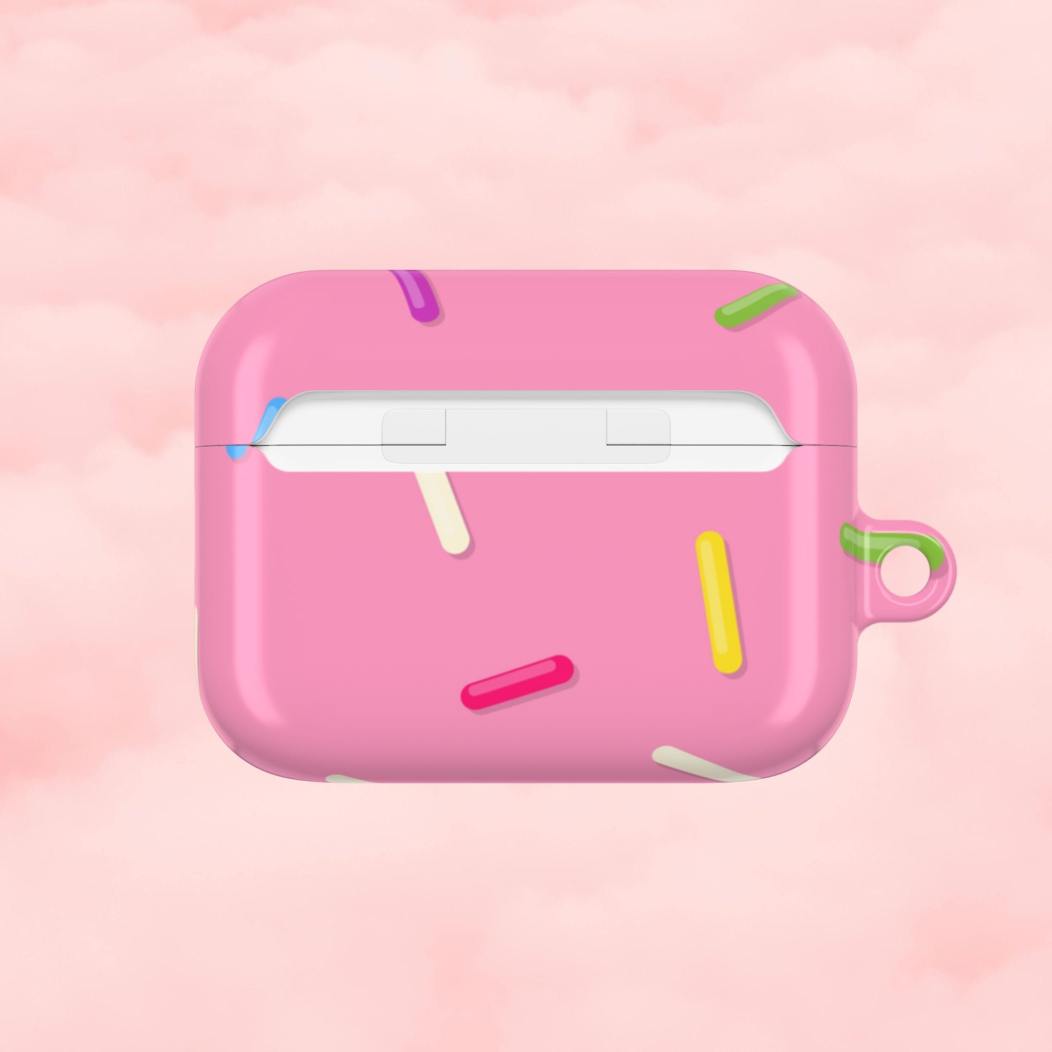 Pink Rainbow Sprinkles AirPod Case