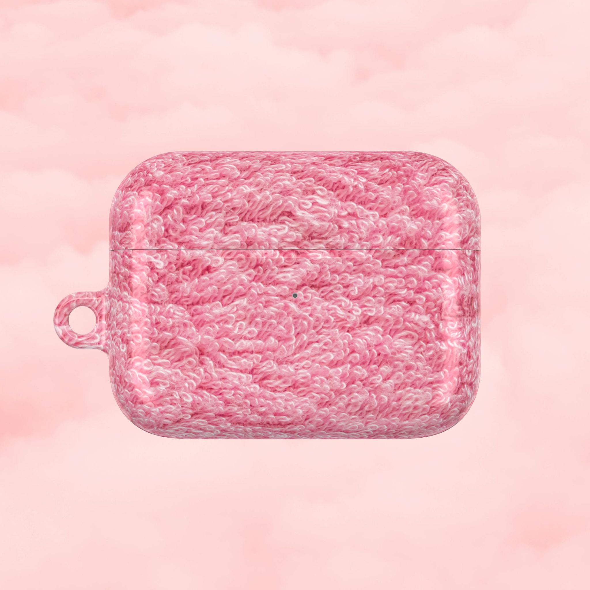 Pink Shag Rug AirPod Case