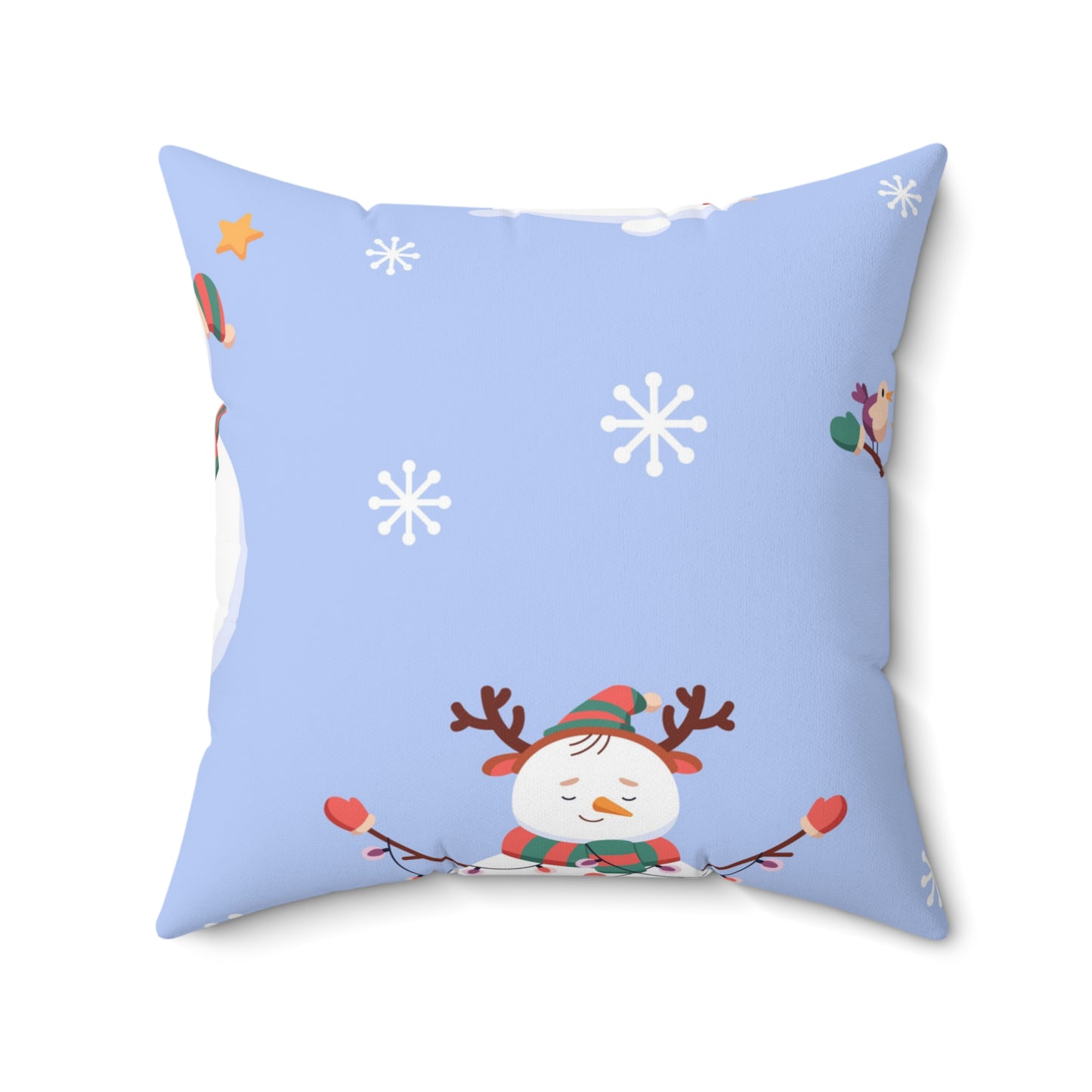 Almohada cuadrada Jolly Snowman