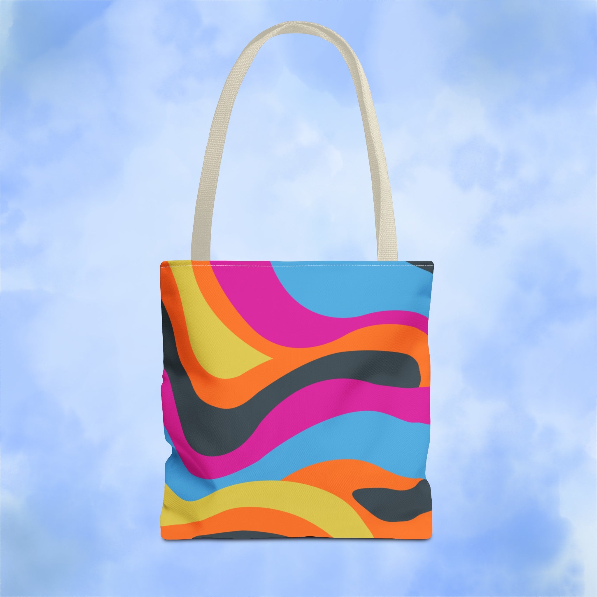 Funky Groove Swirl Tote Bag