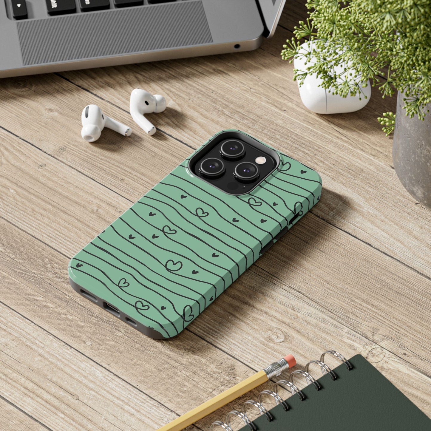 Scribble Love Hearts Phone Case (Apple & Android)