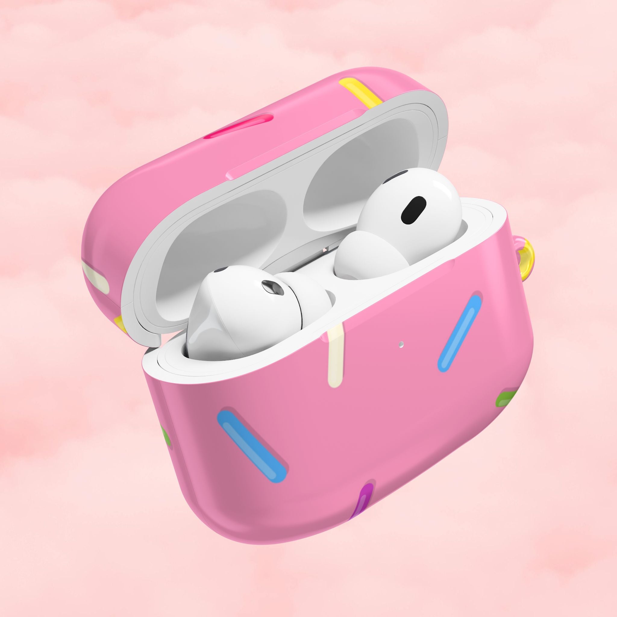 Pink Rainbow Sprinkles AirPod Case