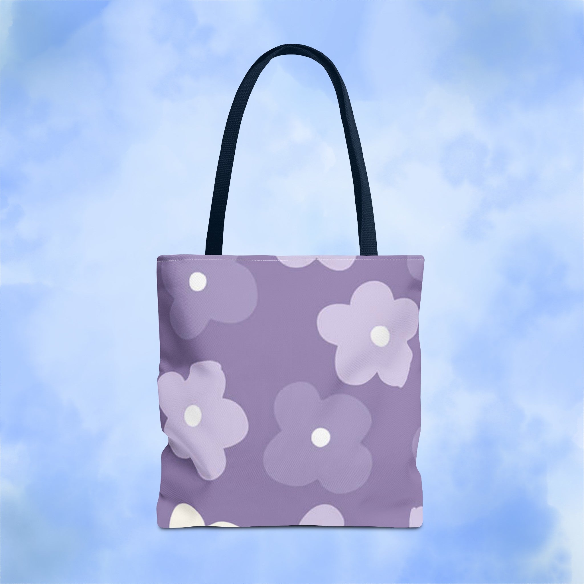 Pretty Purple Flowers Tote Bag