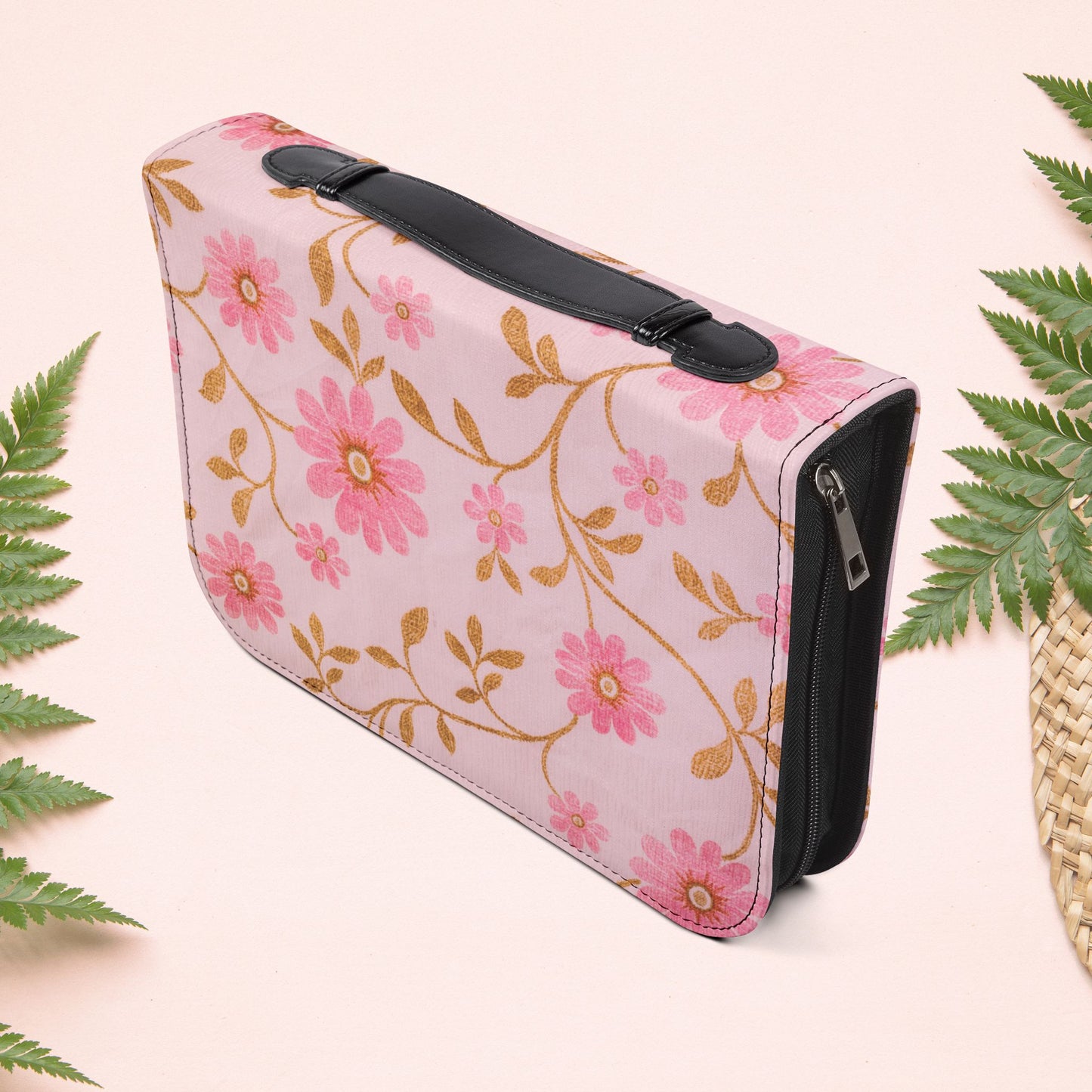 Vintage Pink Floral Book Cover