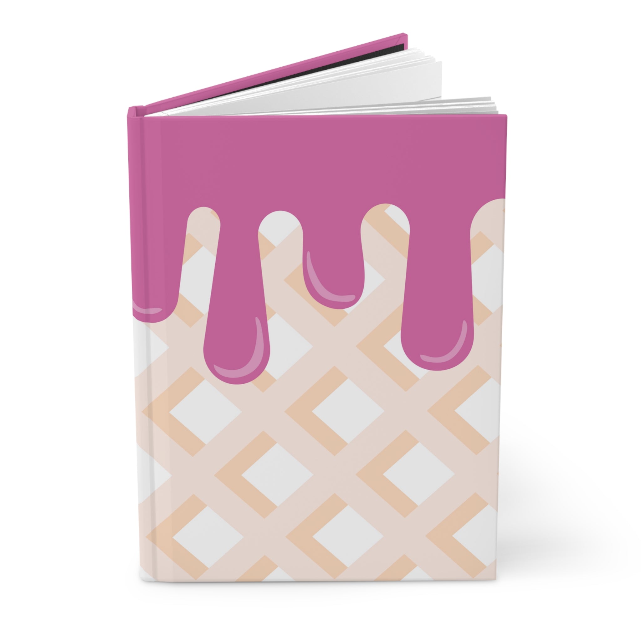 Cuaderno mate de tapa dura de cono de helado