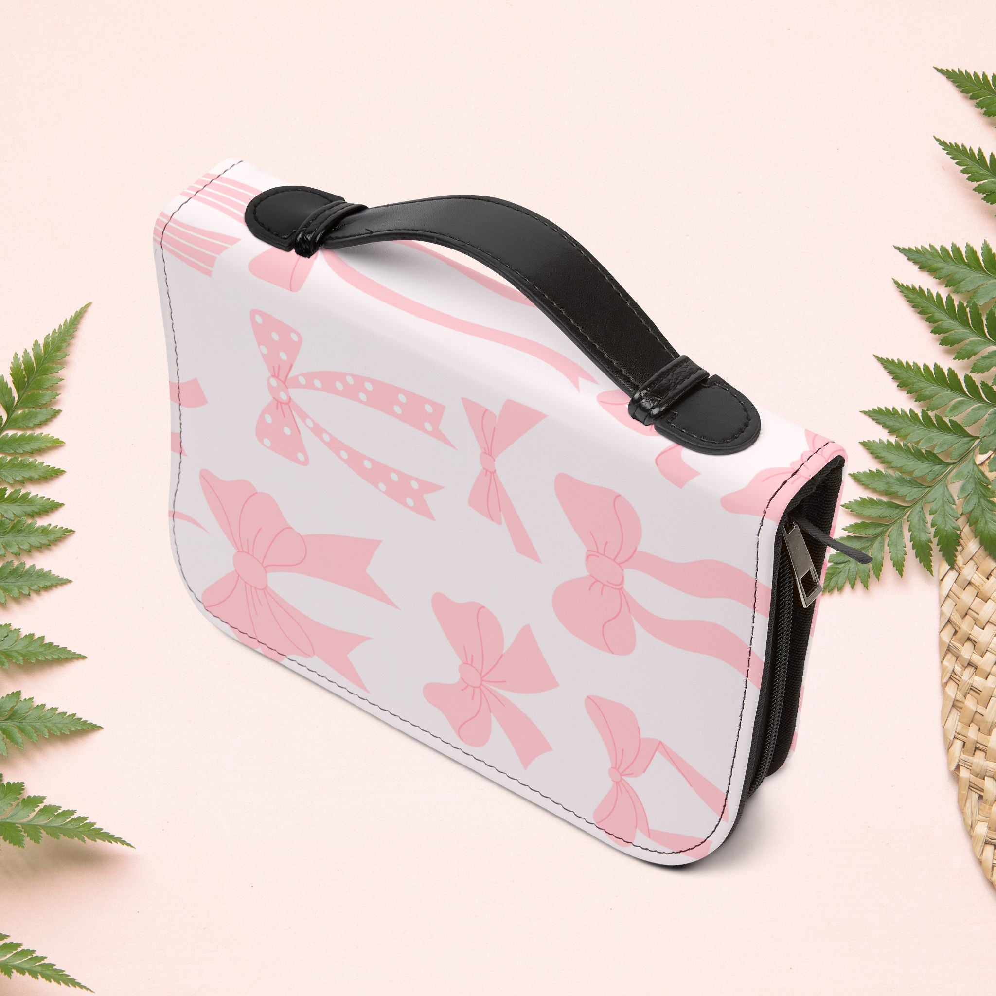 Girly Pink Ribbons Book Cover