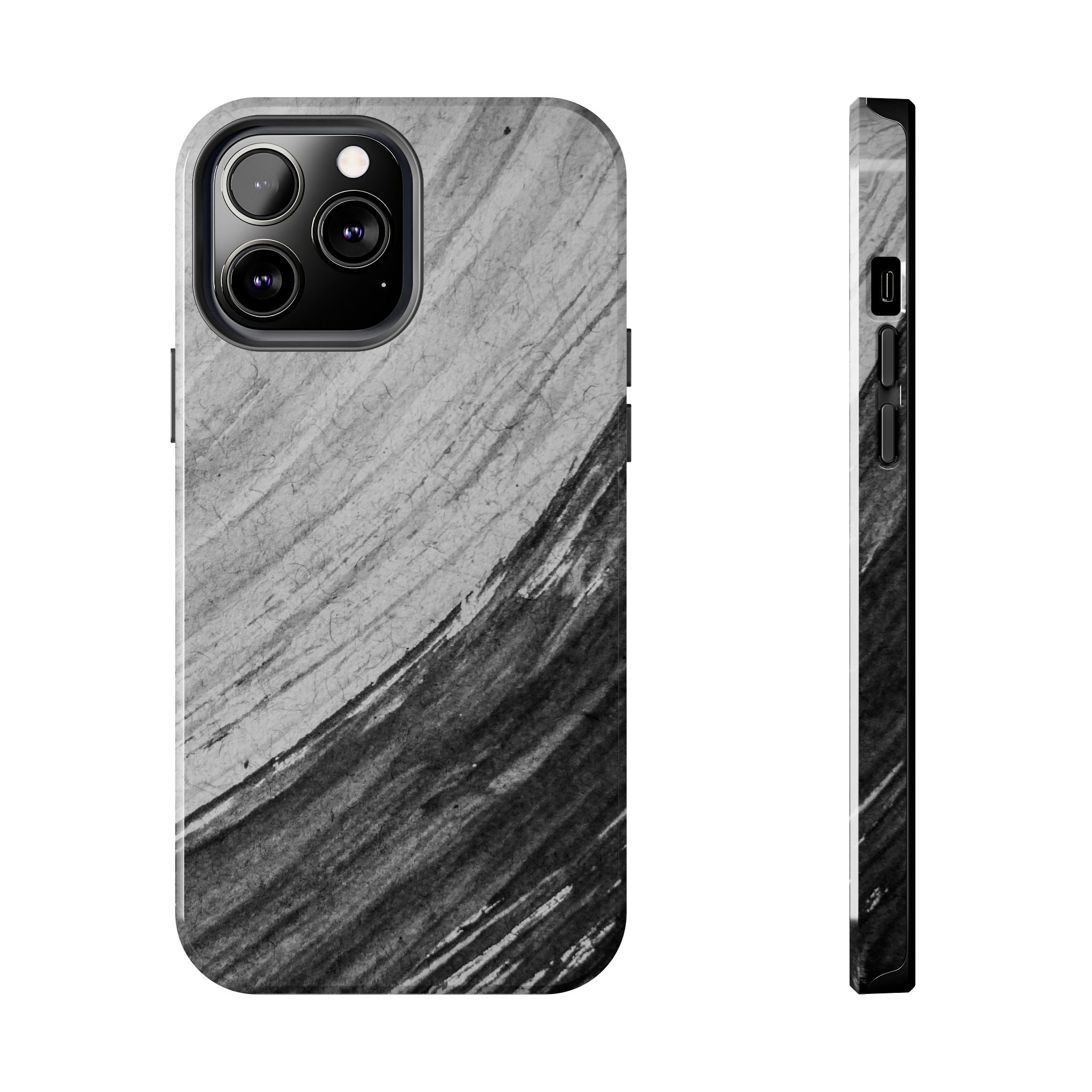 Black & Gray Phone Case (Apple & Android)