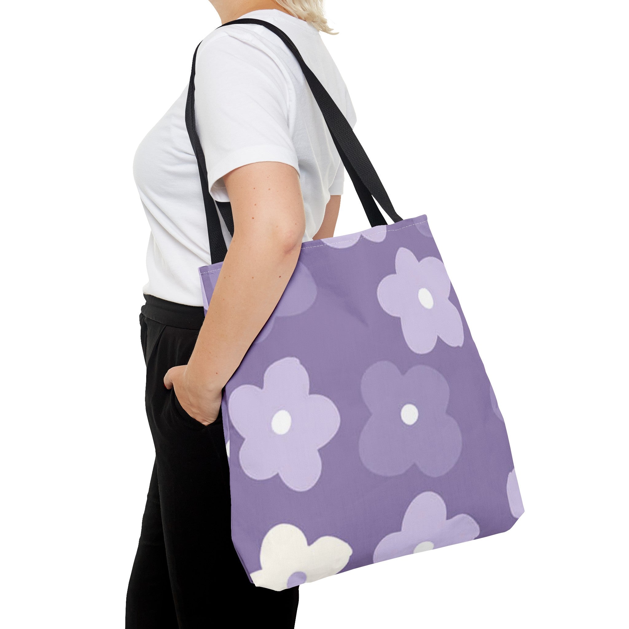 Pretty Purple Flowers Tote Bag