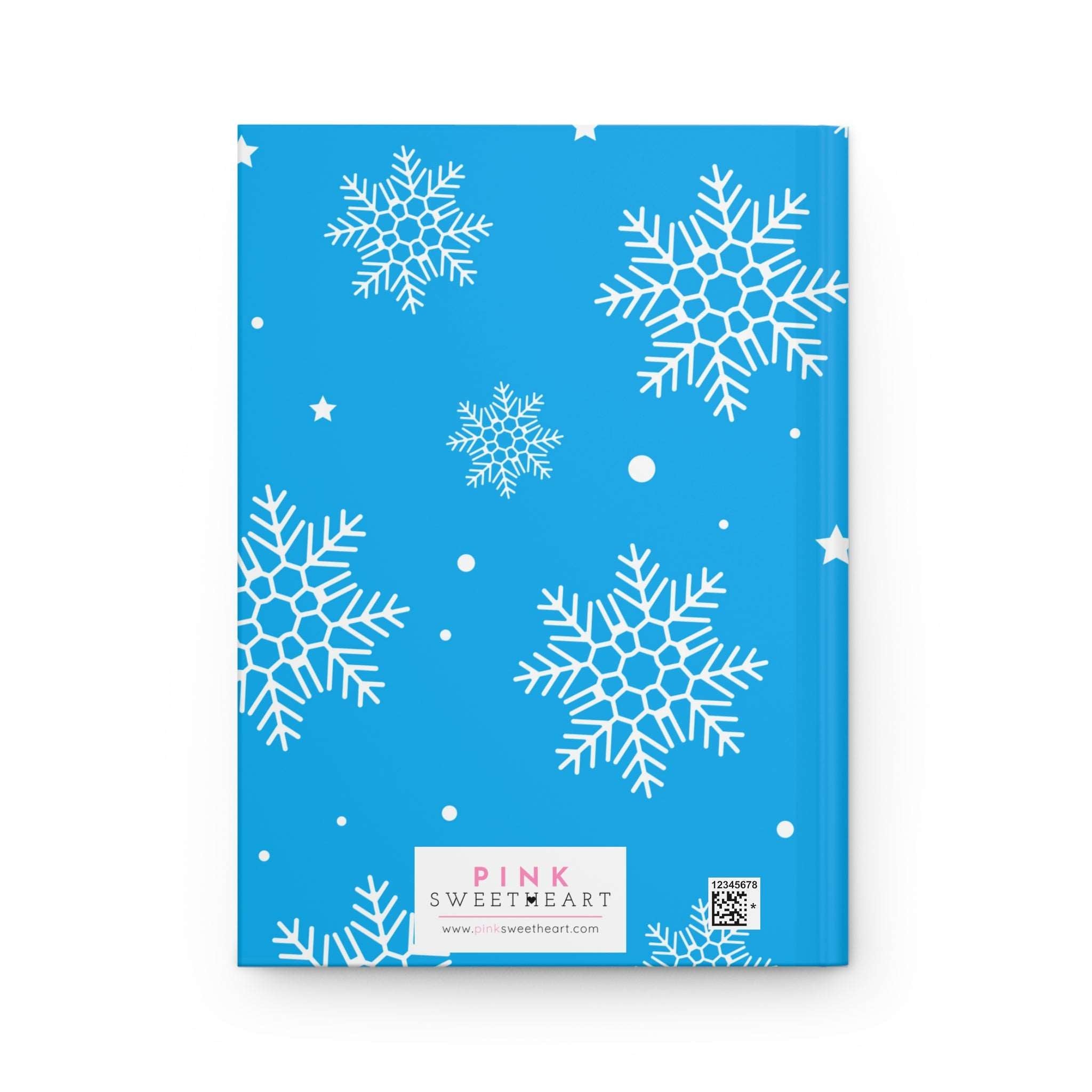Frosty Snowflake Hardcover Matte Journal