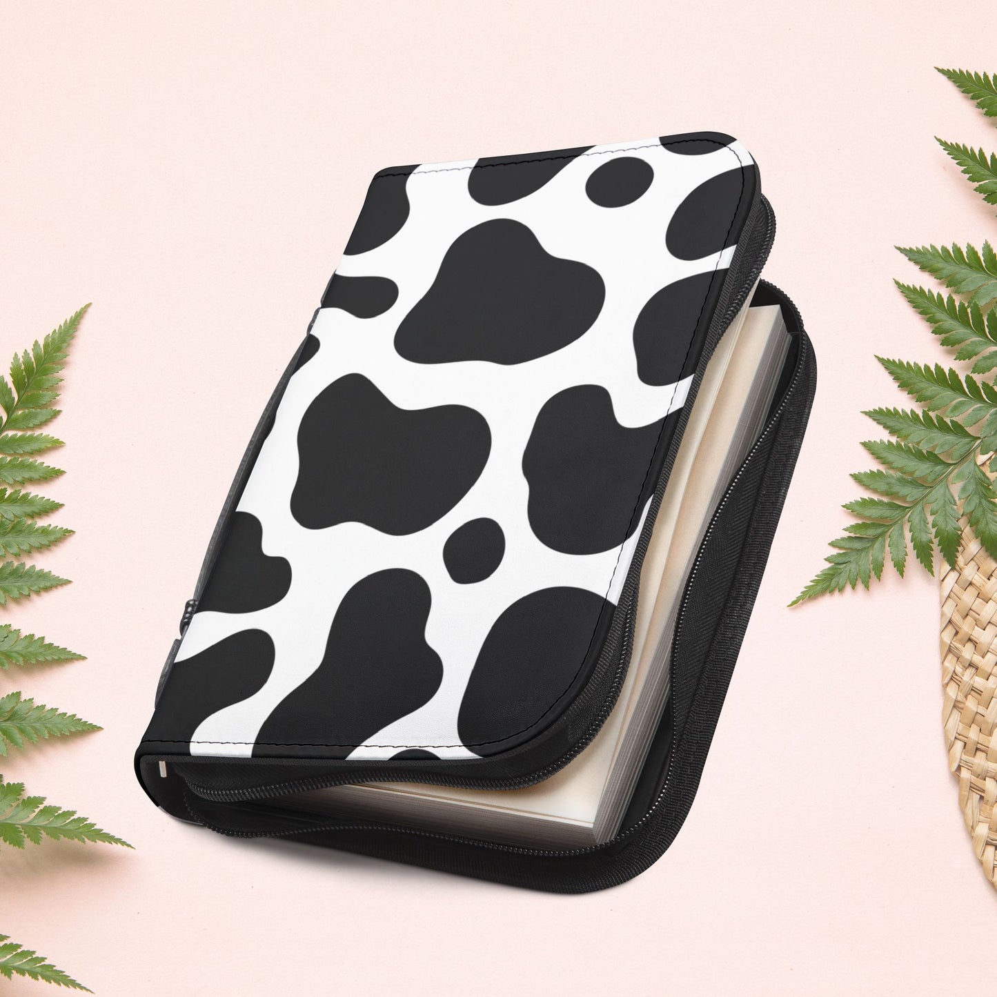Classic Cow Print Book Cover