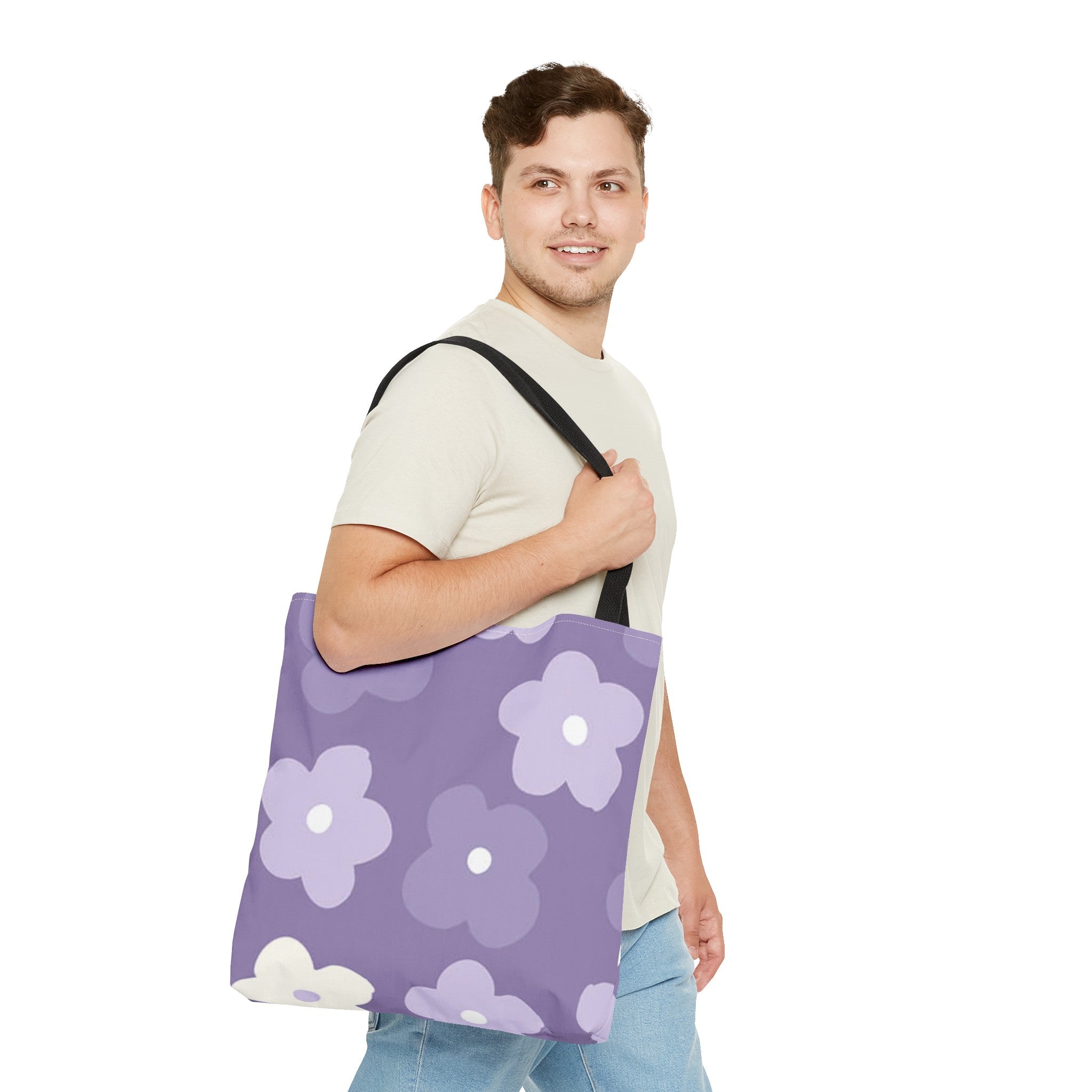 Pretty Purple Flowers Tote Bag