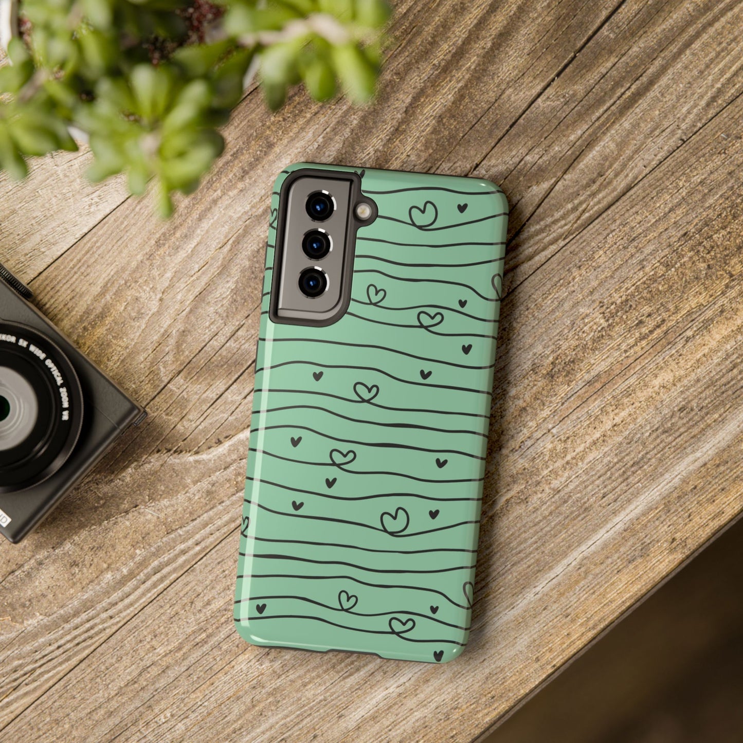 Scribble Love Hearts Phone Case (Apple & Android)