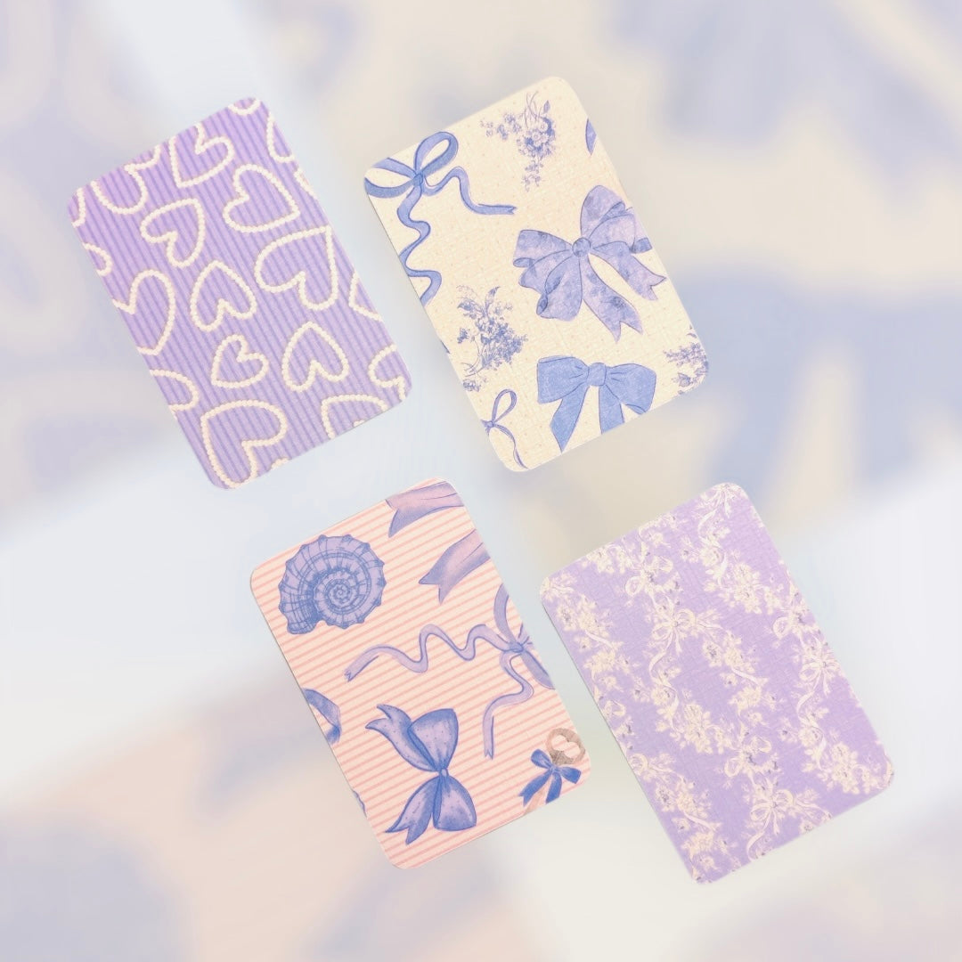 Decorative Wallet Cards 4pcs