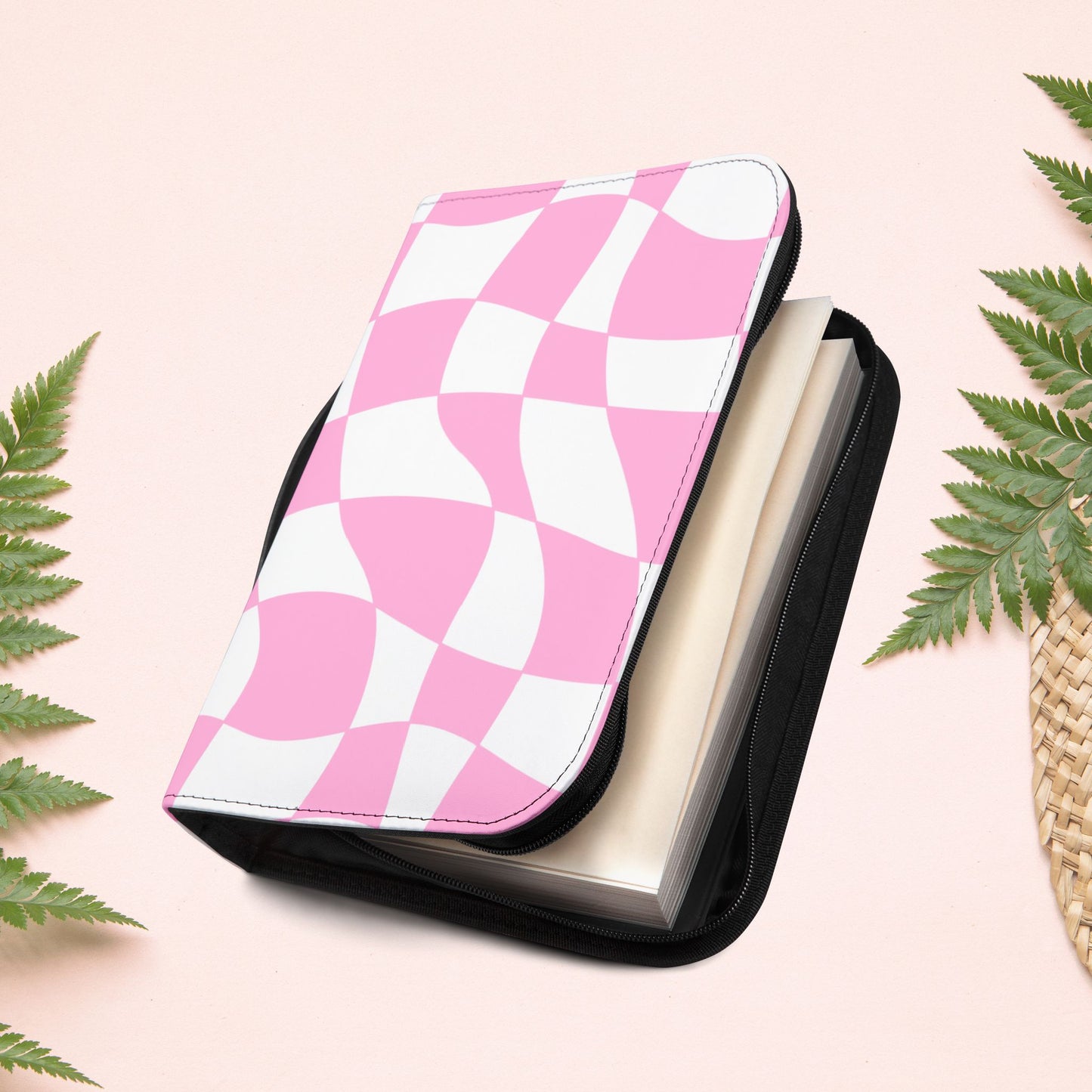 Groovy Pink Retro Book Cover