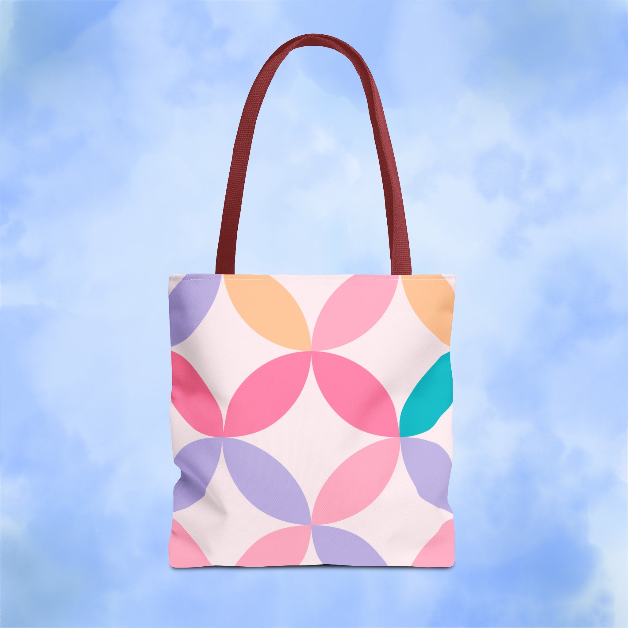 Pastel Geometric Tote Bag