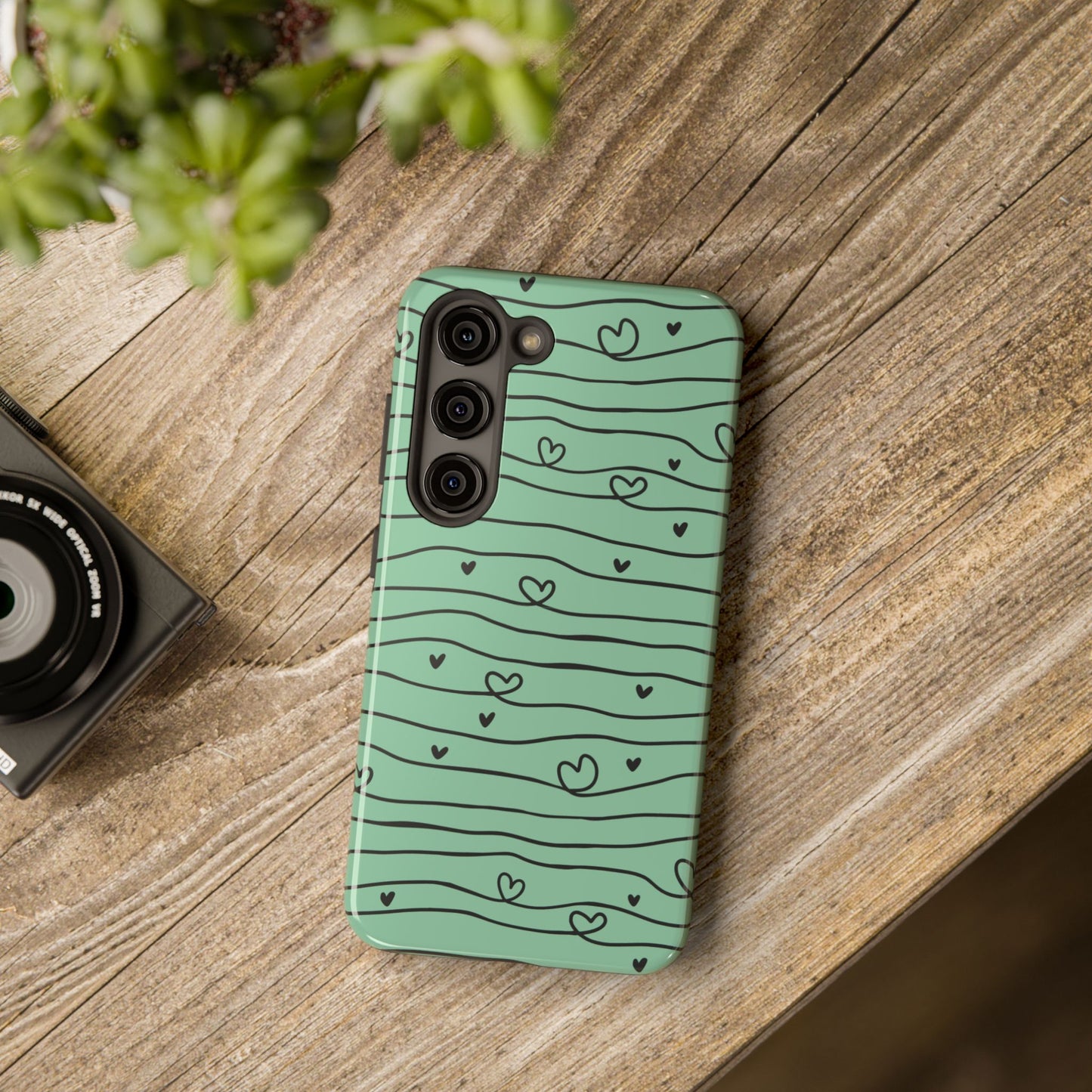 Scribble Love Hearts Phone Case (Apple & Android)