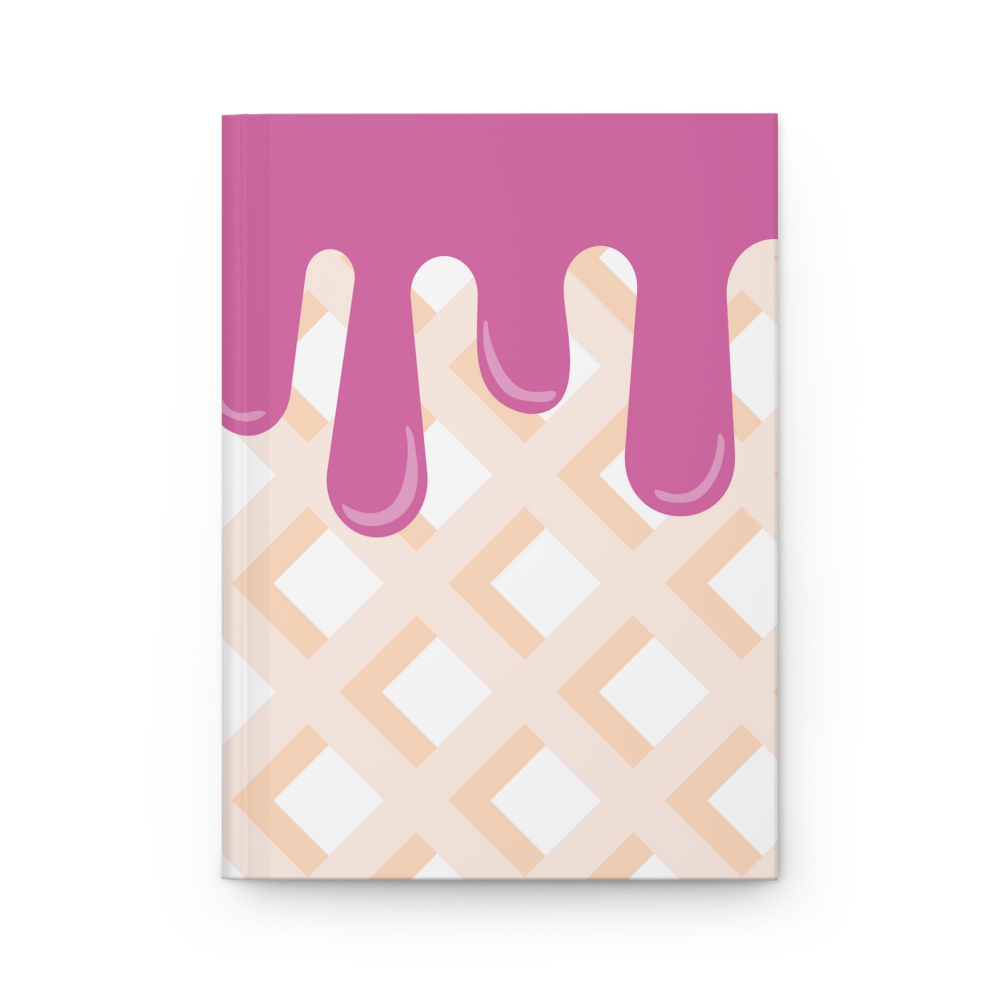 Cuaderno mate de tapa dura de cono de helado