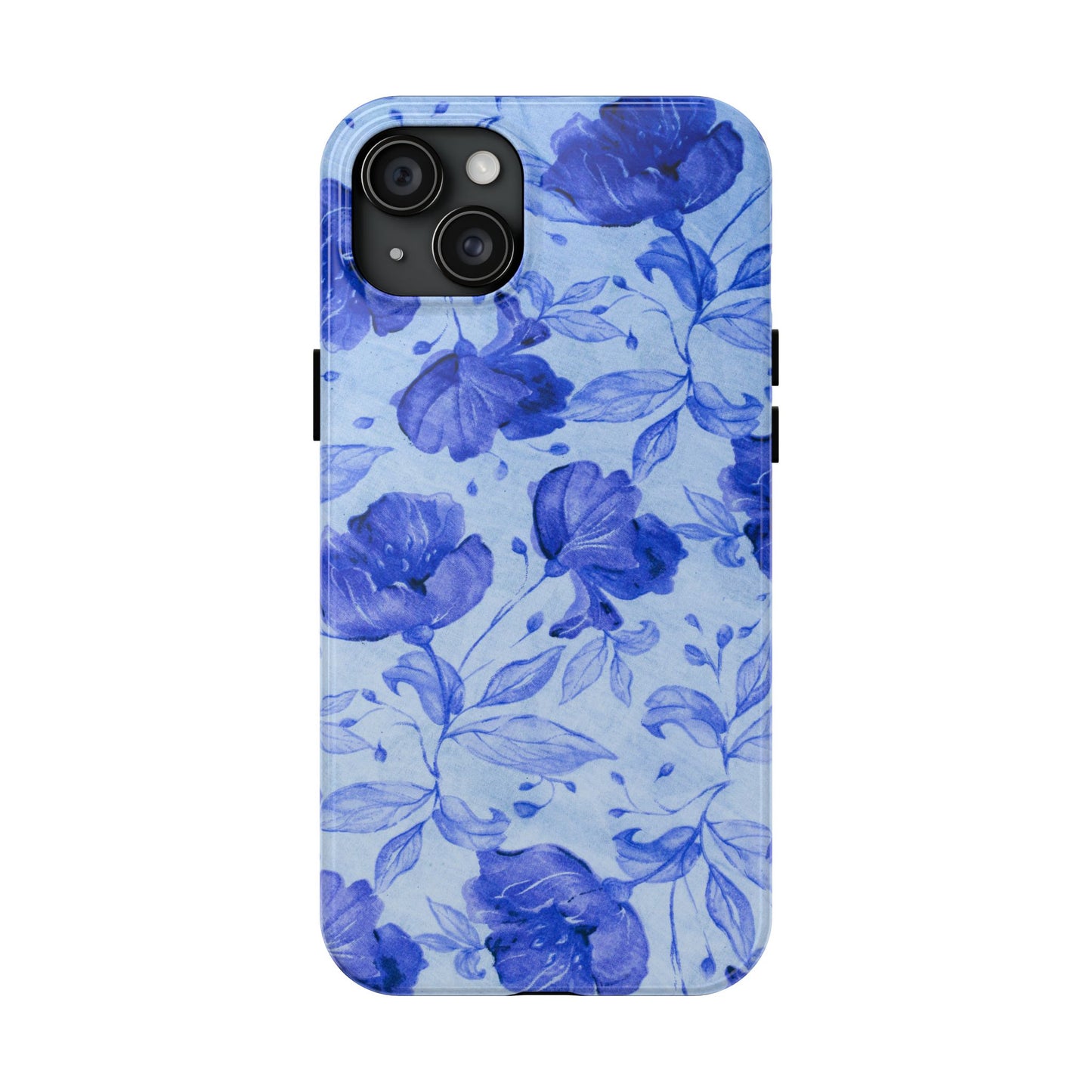 Blue Floral Pattern Phone Case (Apple & Android)