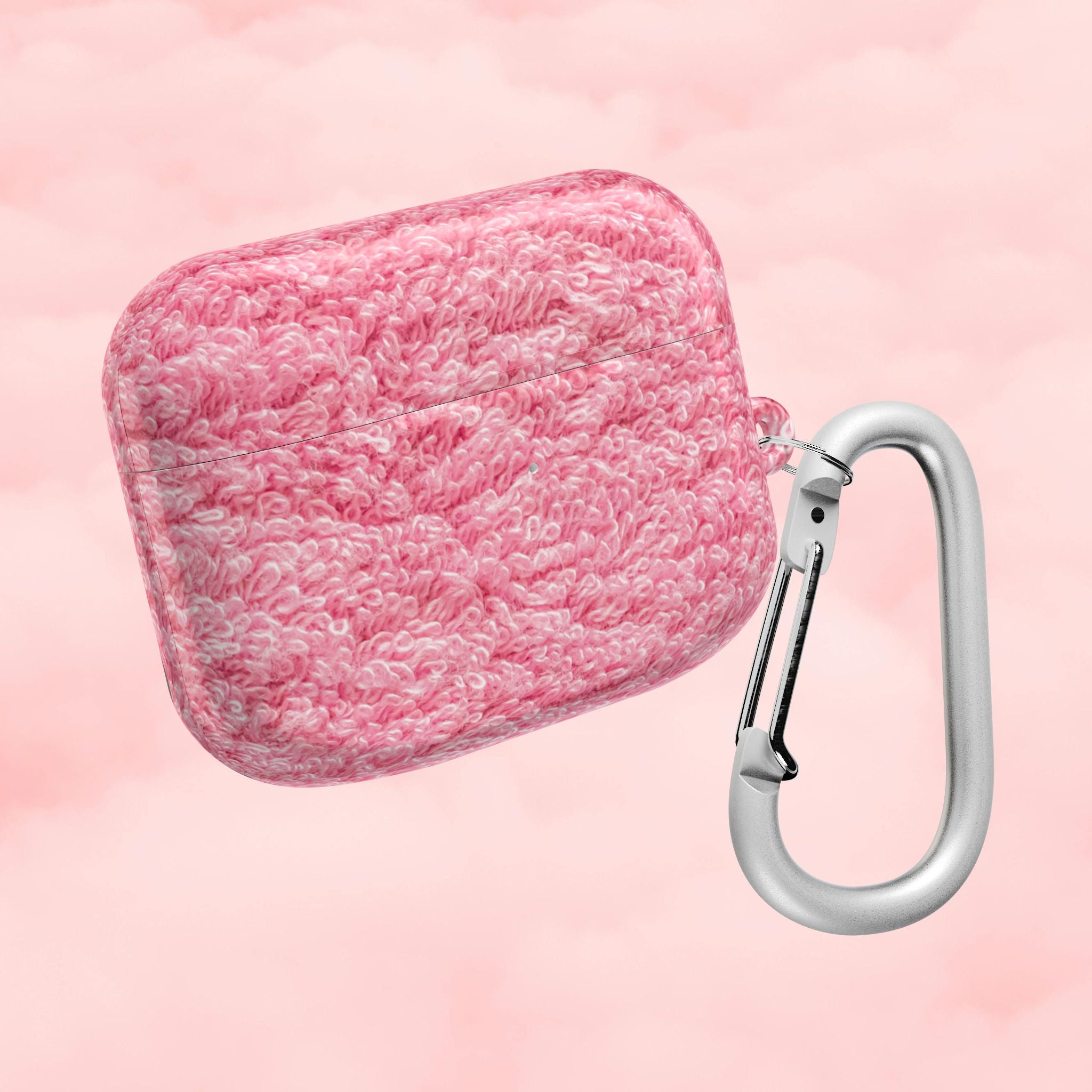 Pink Shag Rug AirPod Case