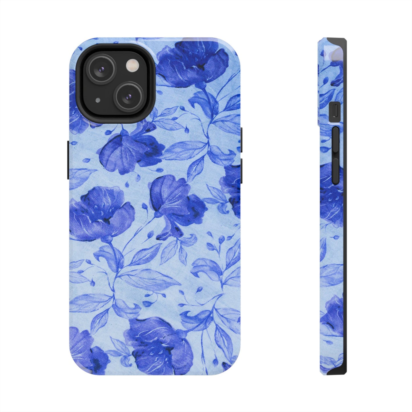 Blue Floral Pattern Phone Case (Apple & Android)