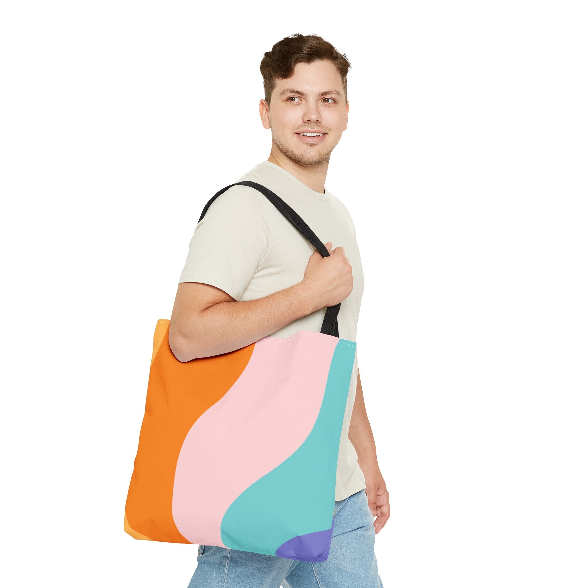 Groovy Psychedelic Splash Tote Bag