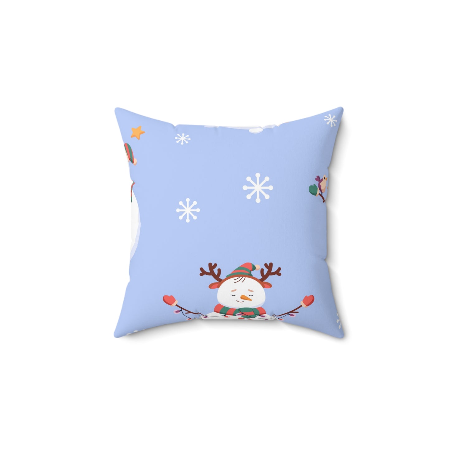Almohada cuadrada Jolly Snowman