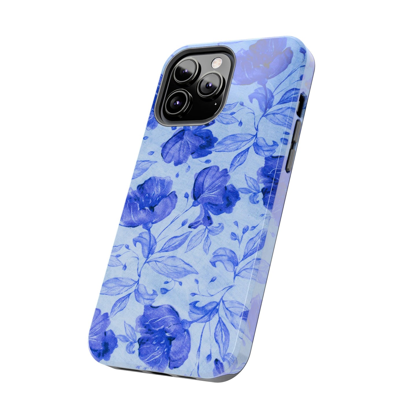 Blue Floral Pattern Phone Case (Apple & Android)