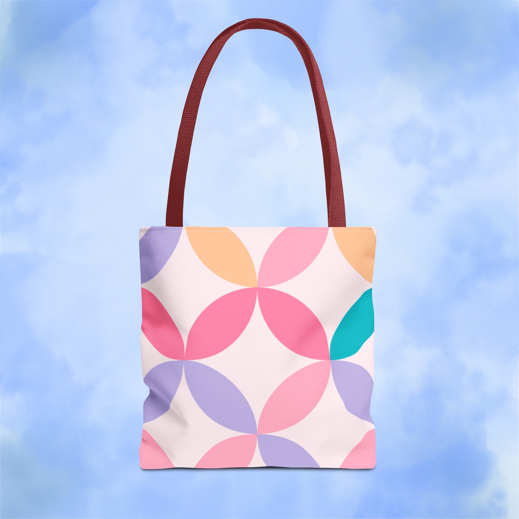 Pastel Geometric Tote Bag